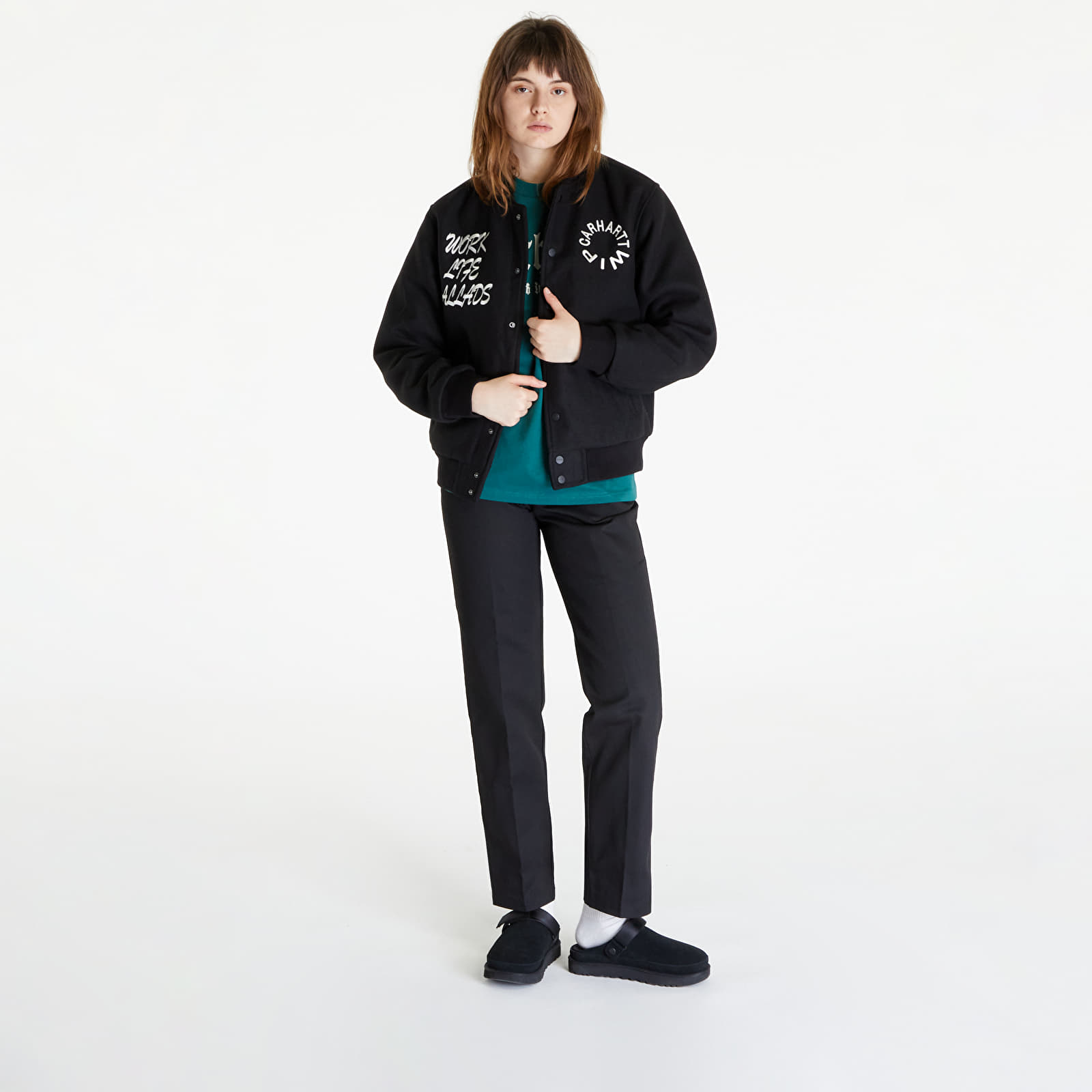 Bomber jackets Carhartt WIP Work Varsity Bomber UNISEX Black