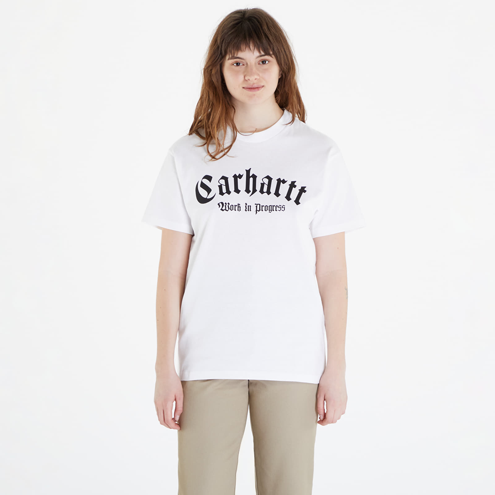 Trička Carhartt WIP Short Sleeve Onyx T-Shirt UNISEX White/ Black