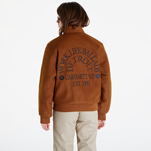 Carhartt WIP Work Varsity Bomber UNISEX Deep Hamilton Brown | Queens