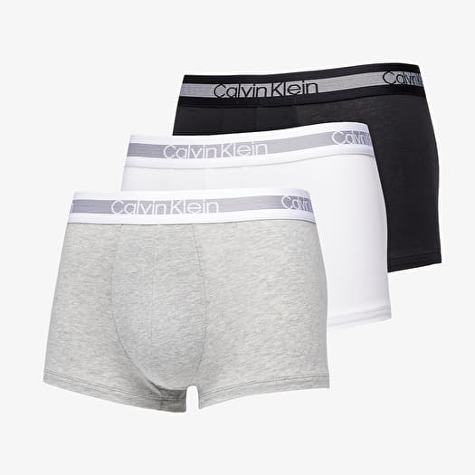 Boxerky Calvin Klein Trunk 3-Pack Melange Grey/ Black/ White