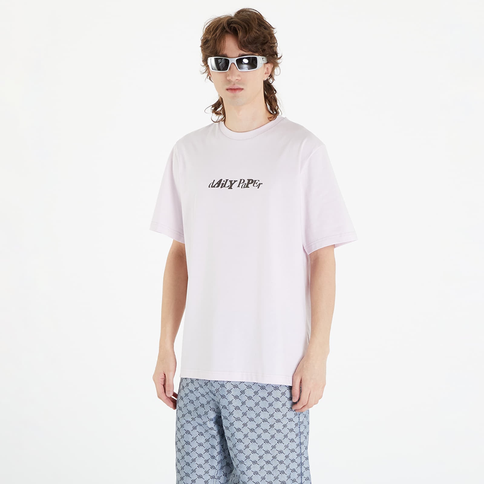 Тениска Daily Paper Unified Type Short Sleeve T-Shirt Ice Pink XS