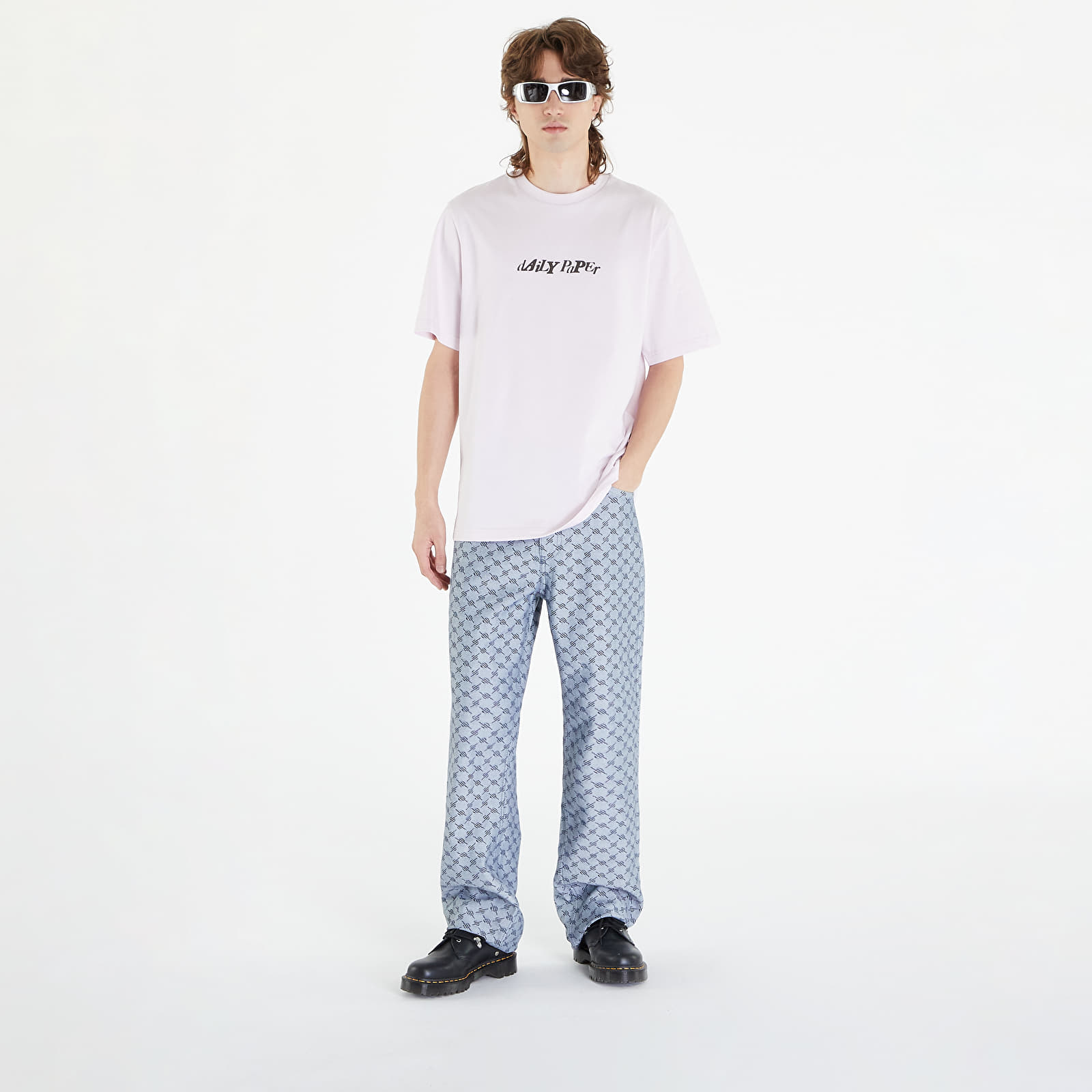 T-shirt Daily Paper Unified Type Short Sleeve T-Shirt Ice Pink XS
