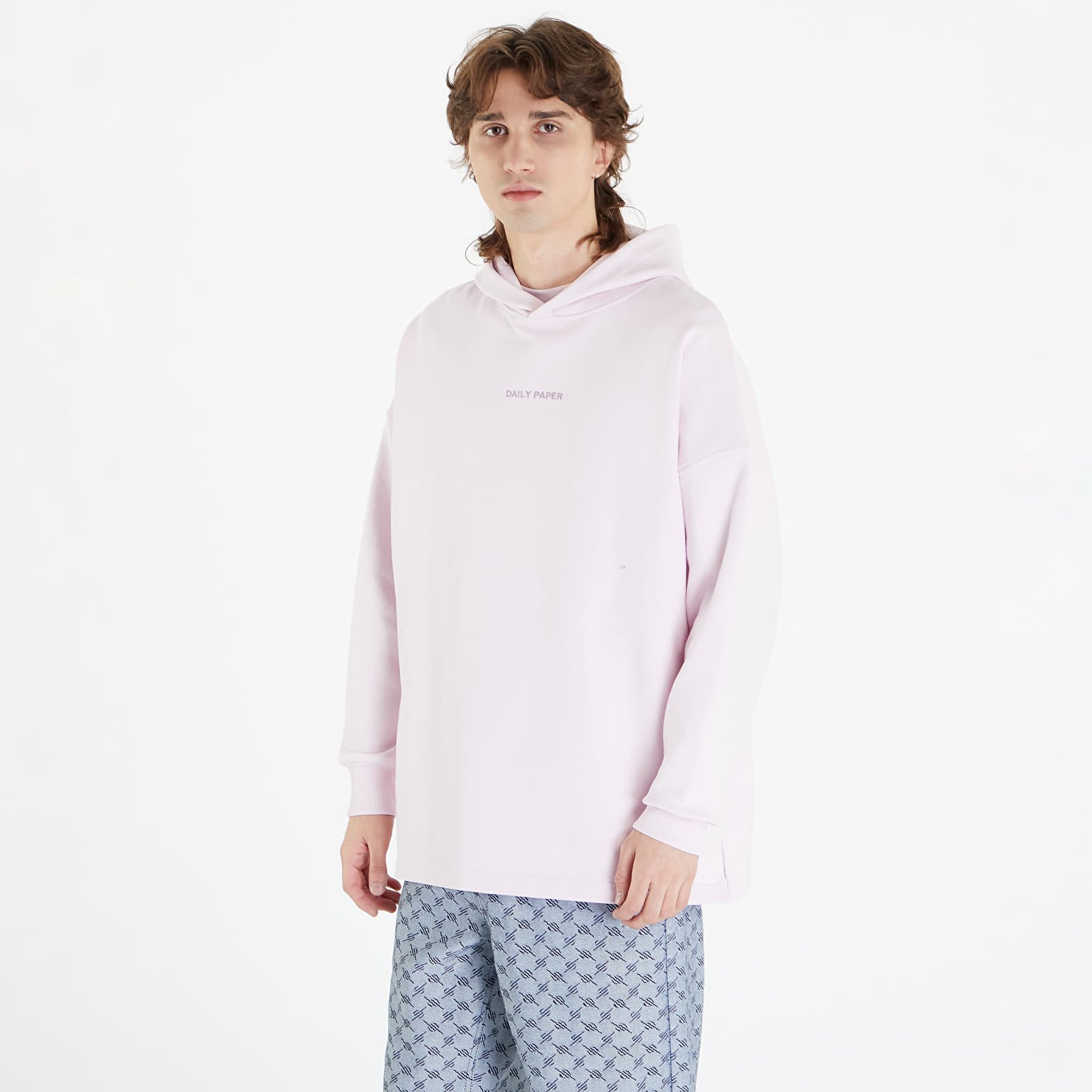 Mikine Daily Paper Songul Relaxed Hoodie Ice Pink
