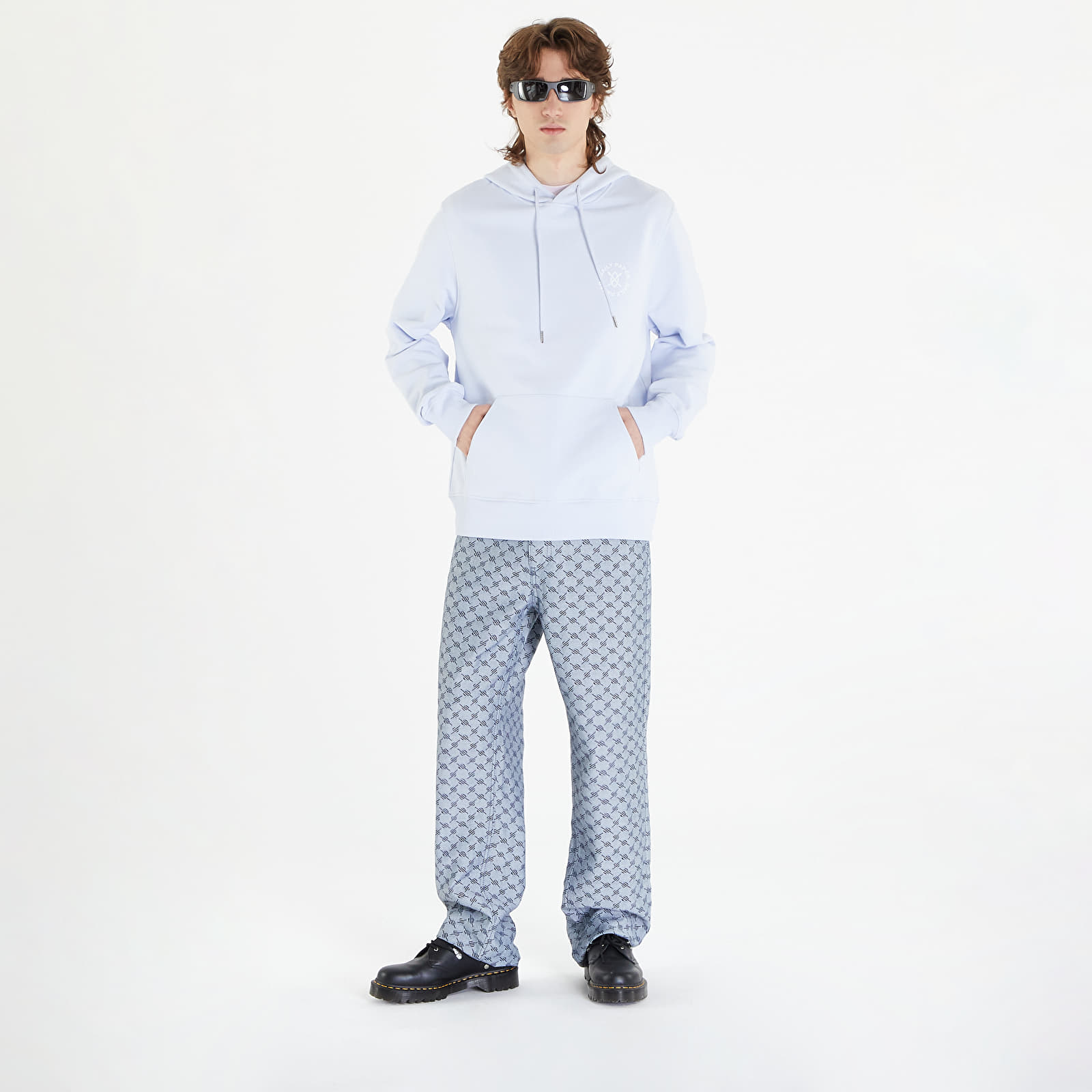 Sudaderas Daily Paper Circle Hoodie Halogen Blue