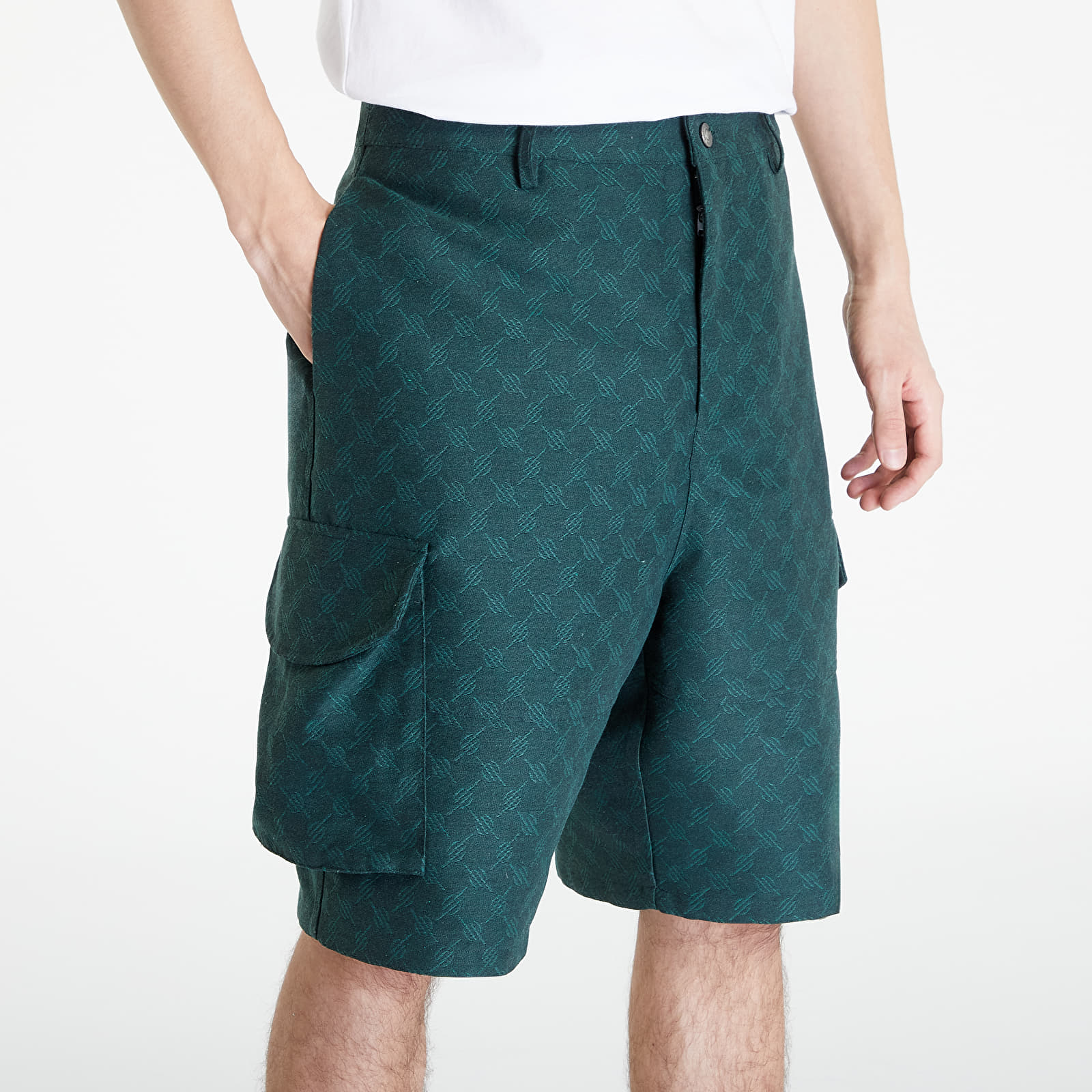 Szorty Daily Paper Benji Monogram Cargo Shorts Pine Green
