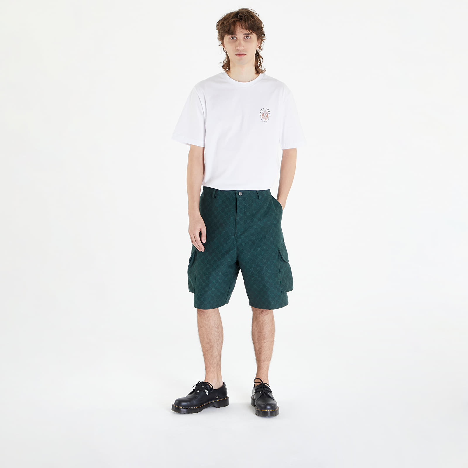 Shorts Daily Paper Benji Monogram Cargo Shorts Pine Green