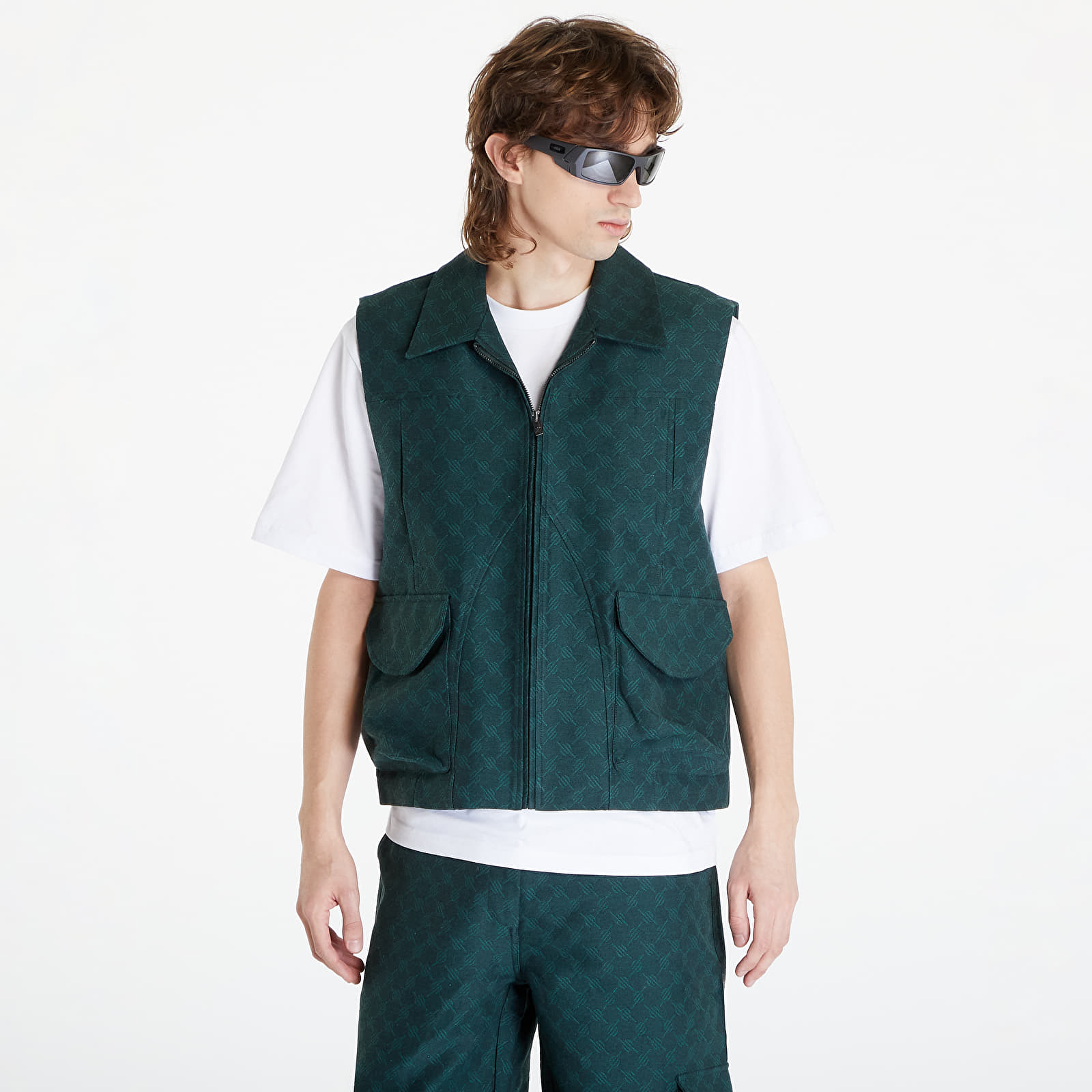 Daily Paper Benji Monogram Vest Pine Green S