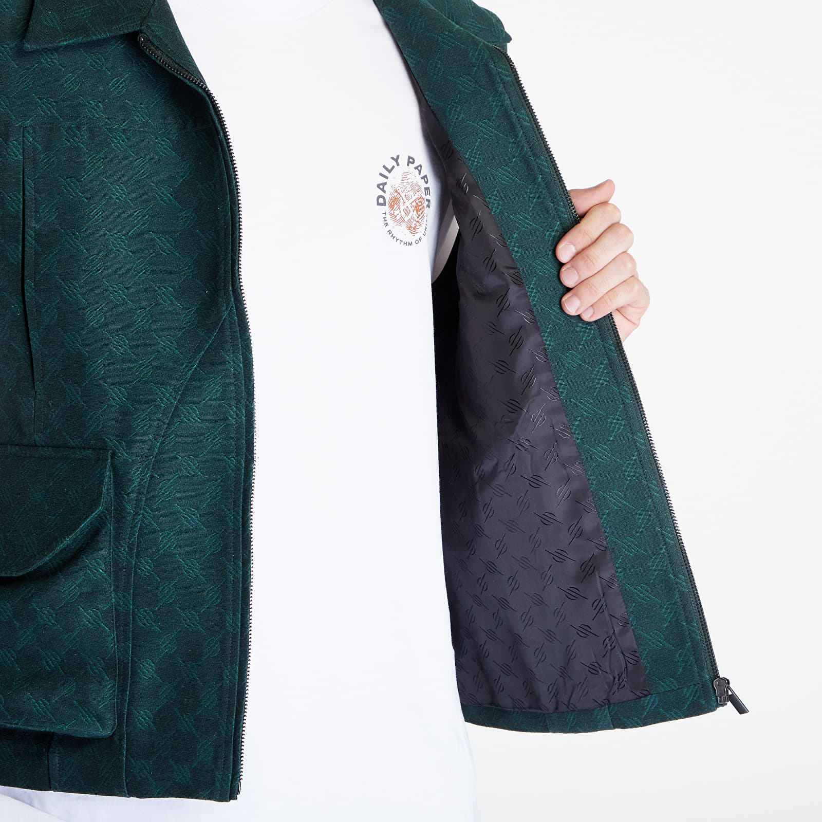 Vests Daily Paper Benji Monogram Vest Pine Green