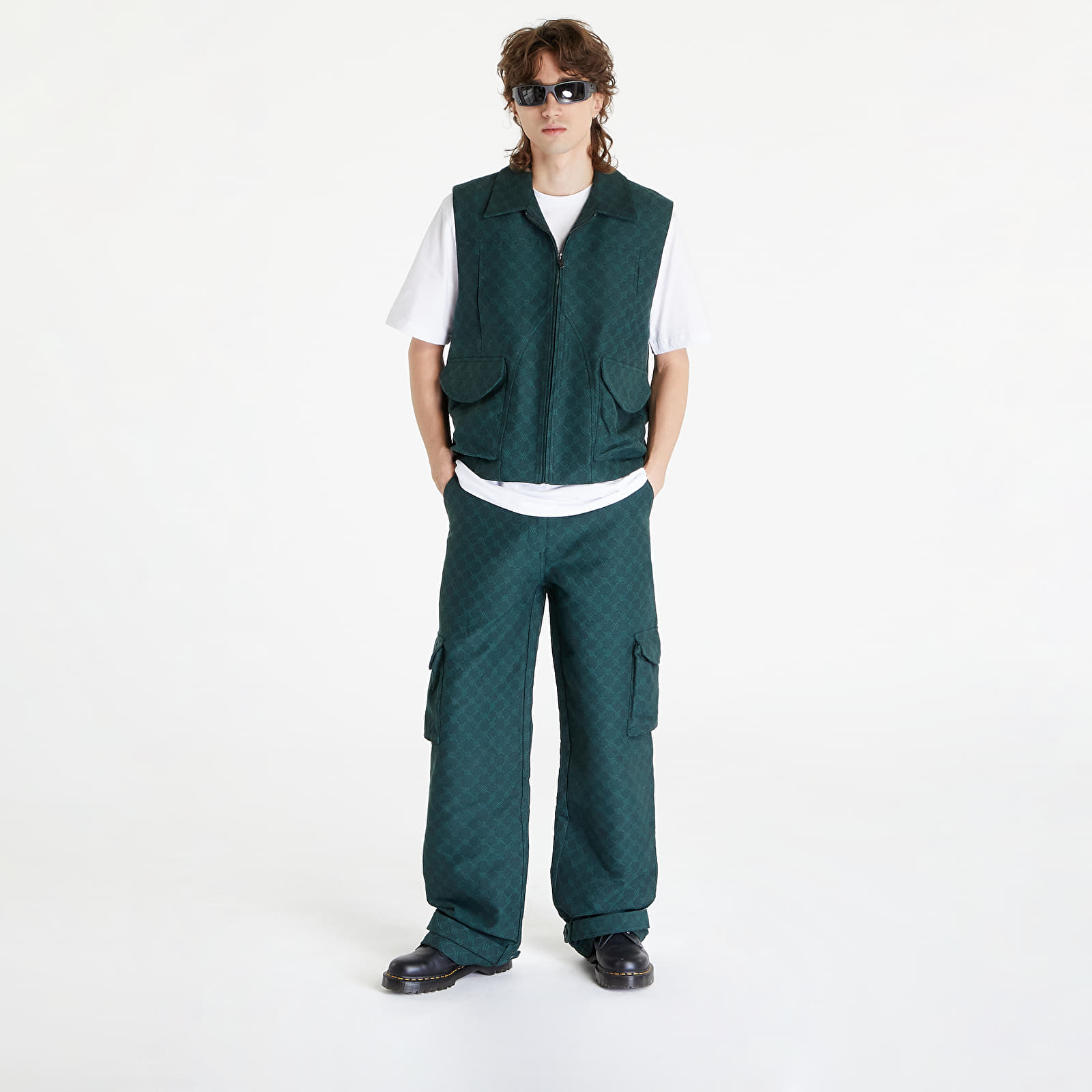 Vesty Daily Paper Benji Monogram Vest Pine Green