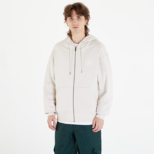 Sweatshirt Daily Paper Circle Zip Hoodie Moonstruck Beige