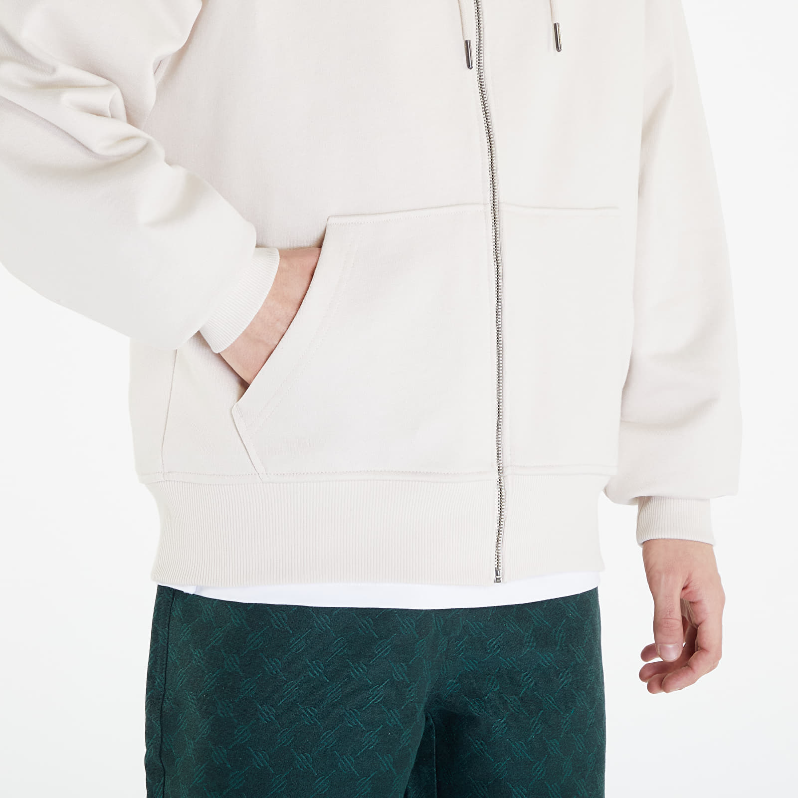 Sweaters Daily Paper Circle Zip Hoodie Moonstruck Beige