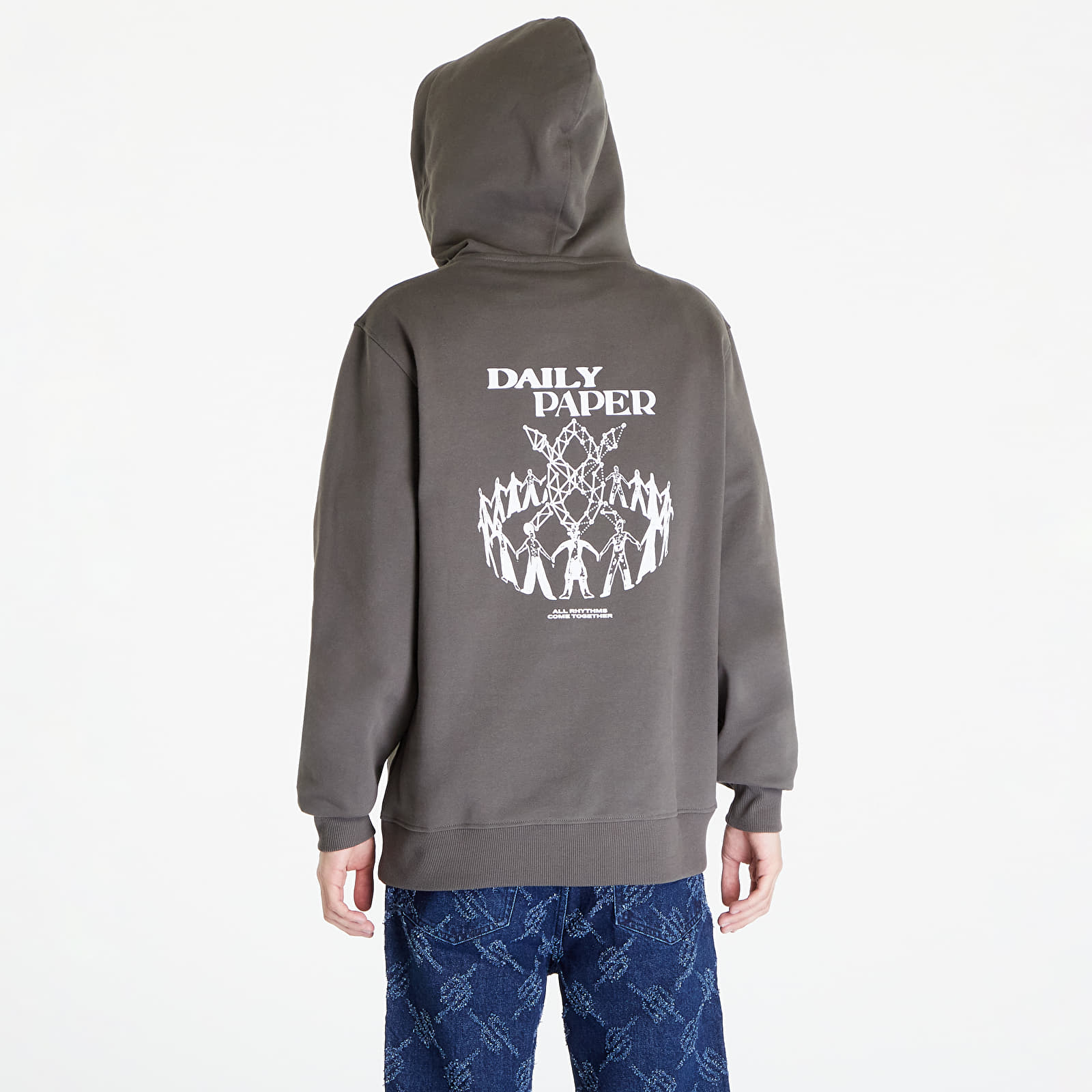 Sweatshirts Daily Paper Hand In Hand Hoodie Chimera Green