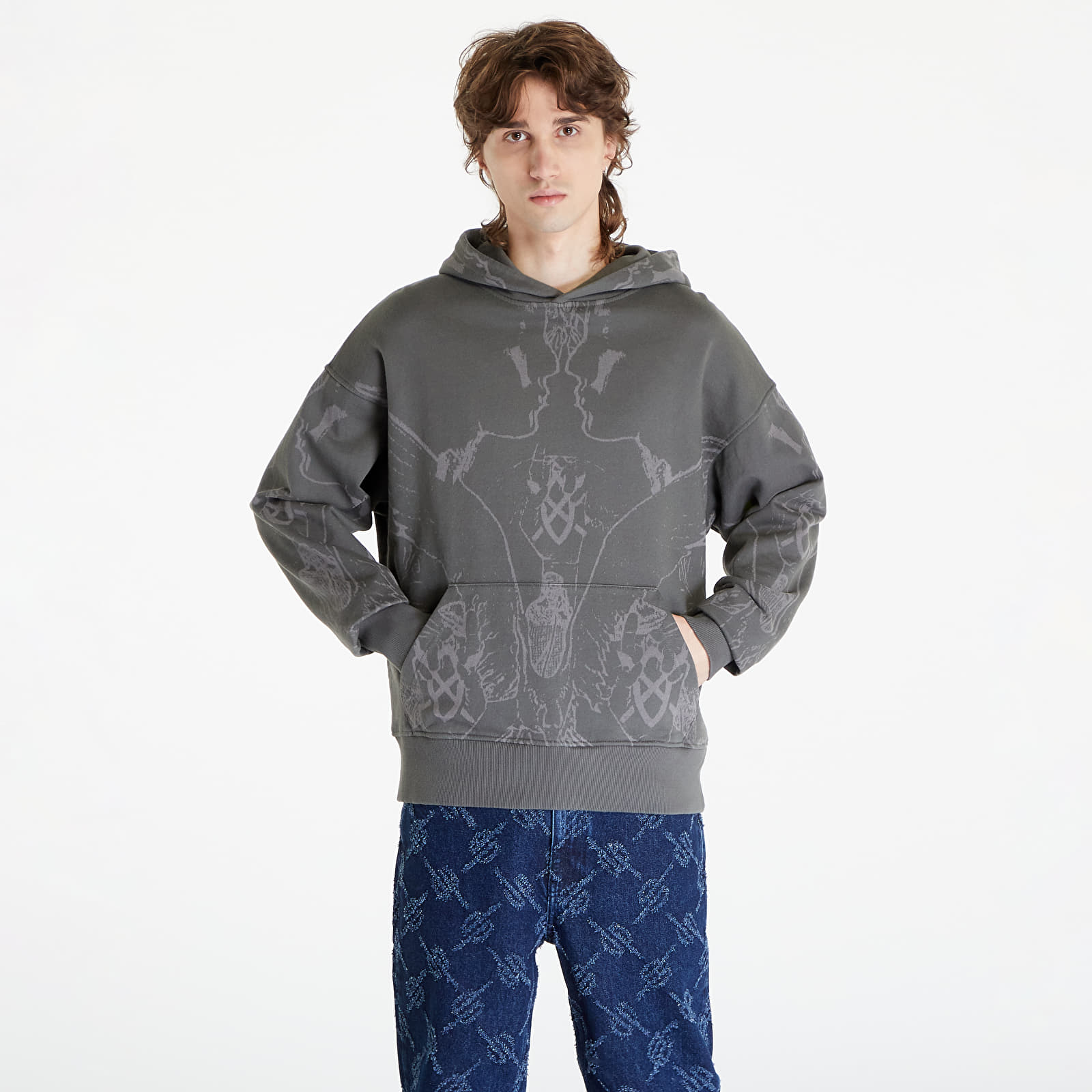 Hoodies and sweatshirts  Daily Paper Secret Rhythm Oversized Hoodie Chimera Green