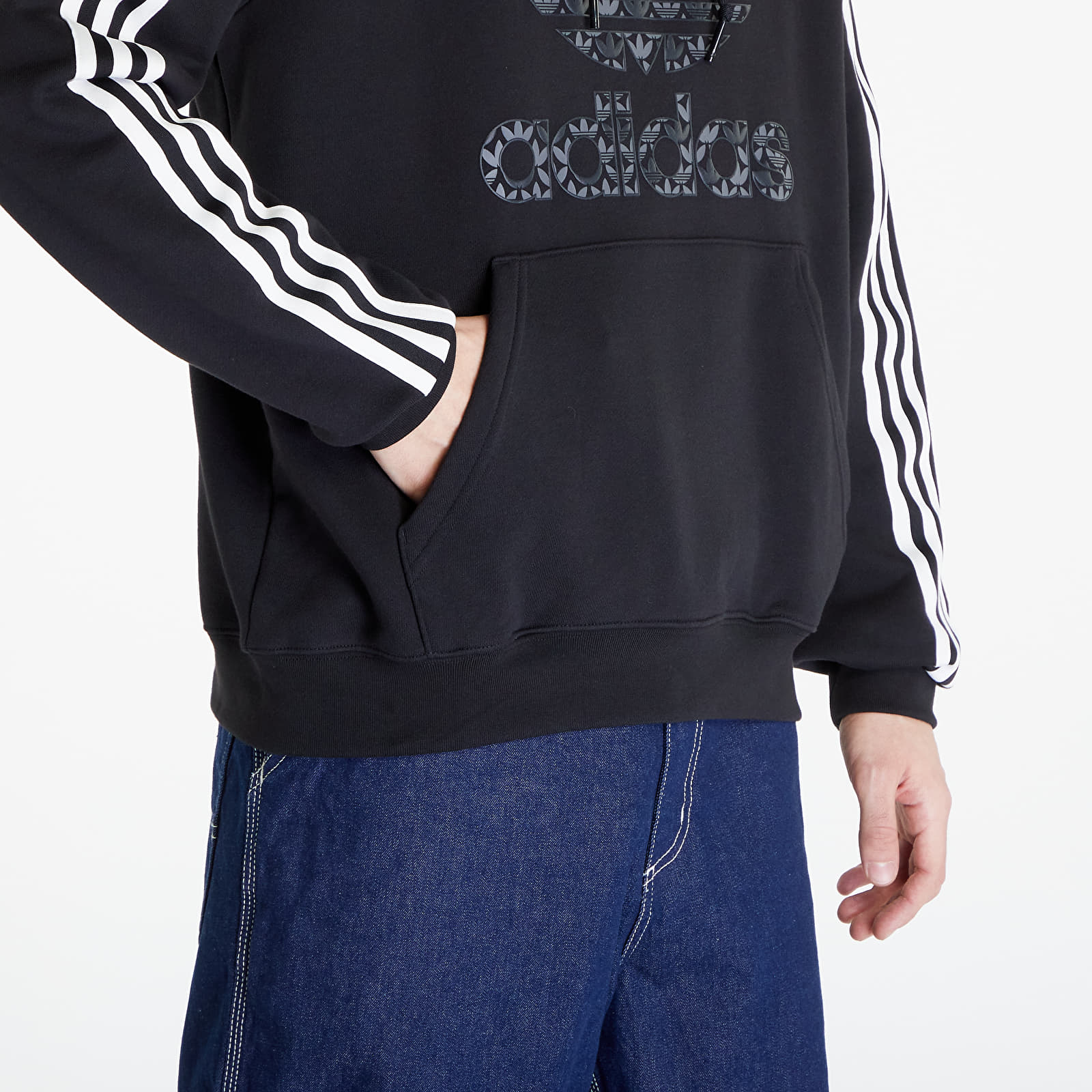 Mikiny adidas Mono Hoodie Black