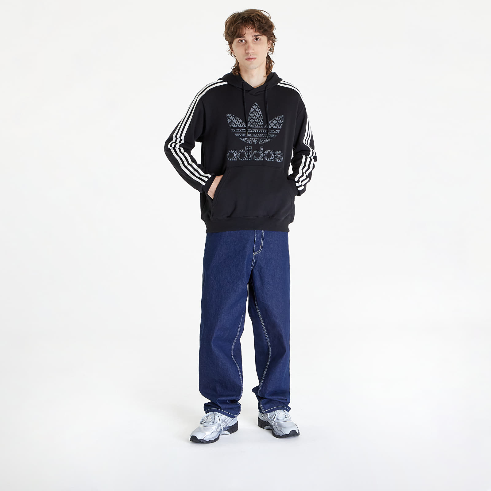 Mikiny adidas Mono Hoodie Black
