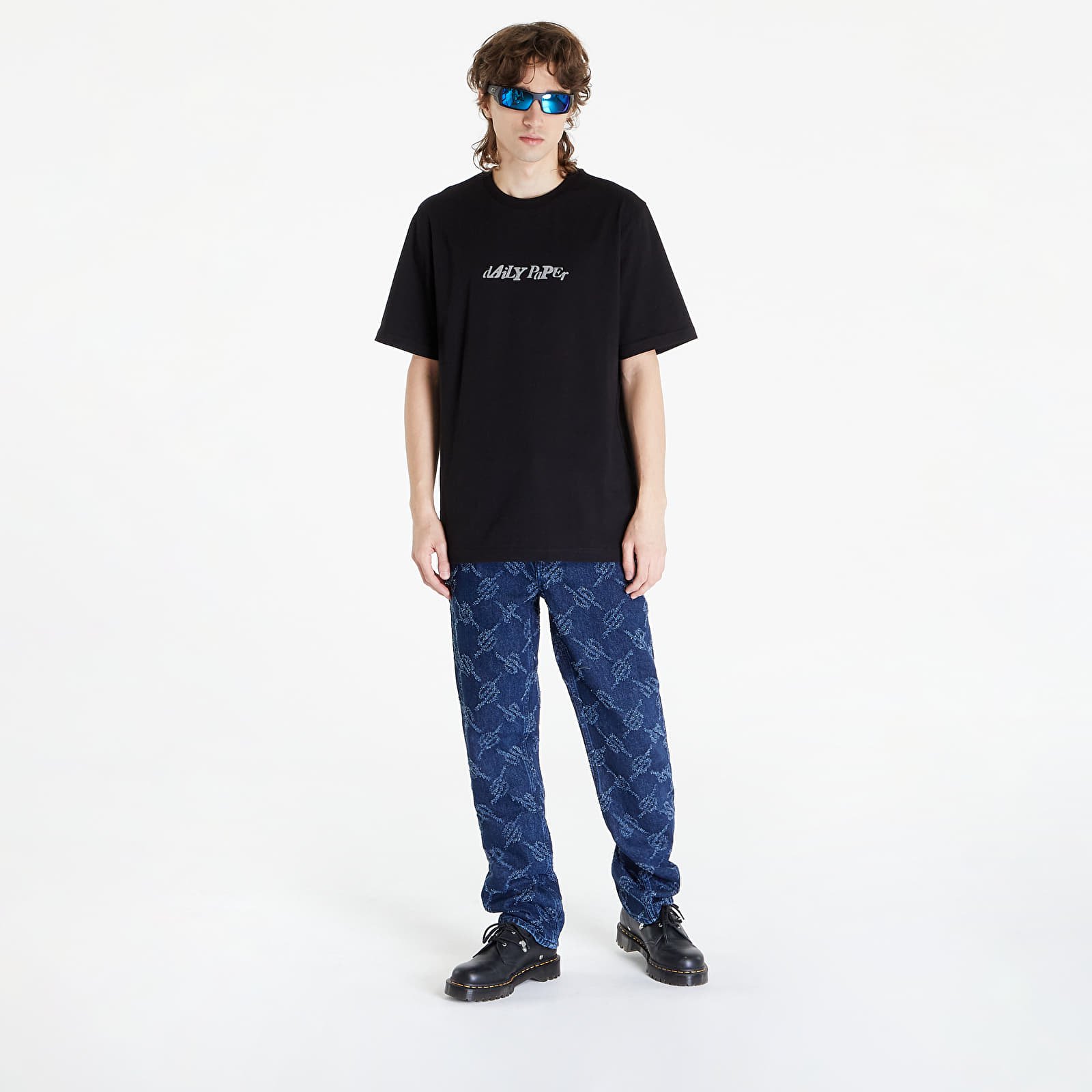 T-Shirts Daily Paper Unified Type Short Sleeve T-Shirt Black
