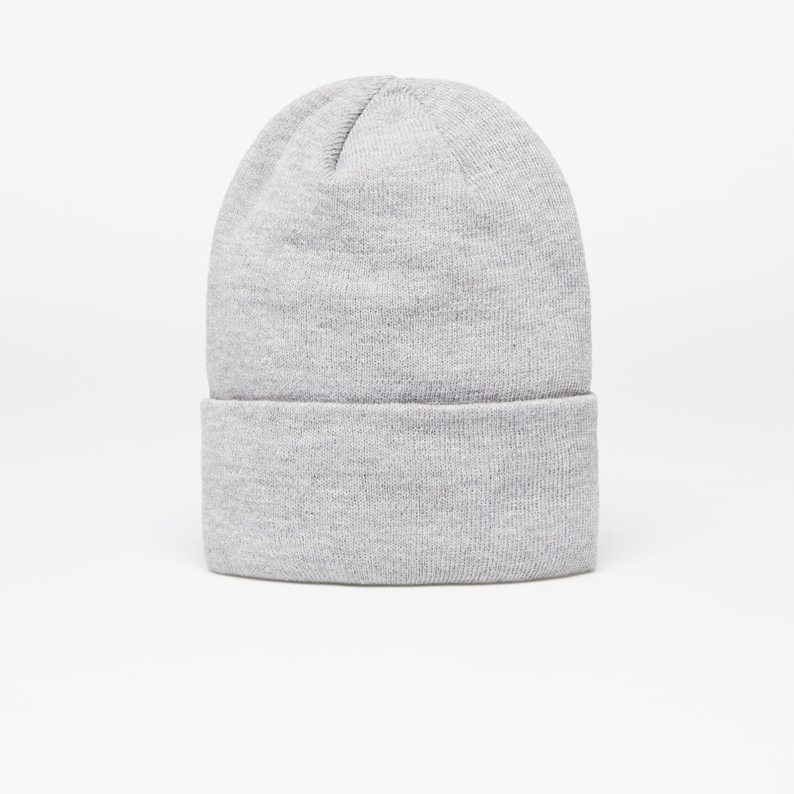 Klobúky Urban Classics Leatherpatch Long Beanie Grey