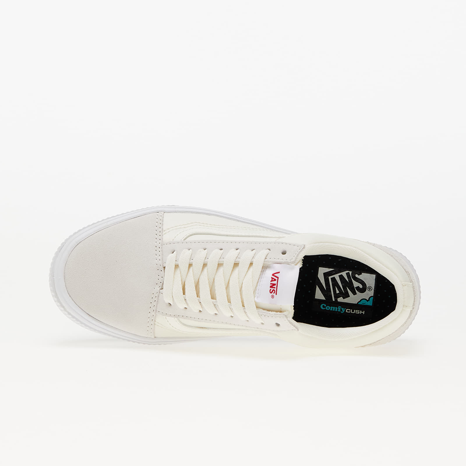 Turnschuhe und Schuhe fur Manner Vans Comfycush Old Skool Marshmallow True White Queens