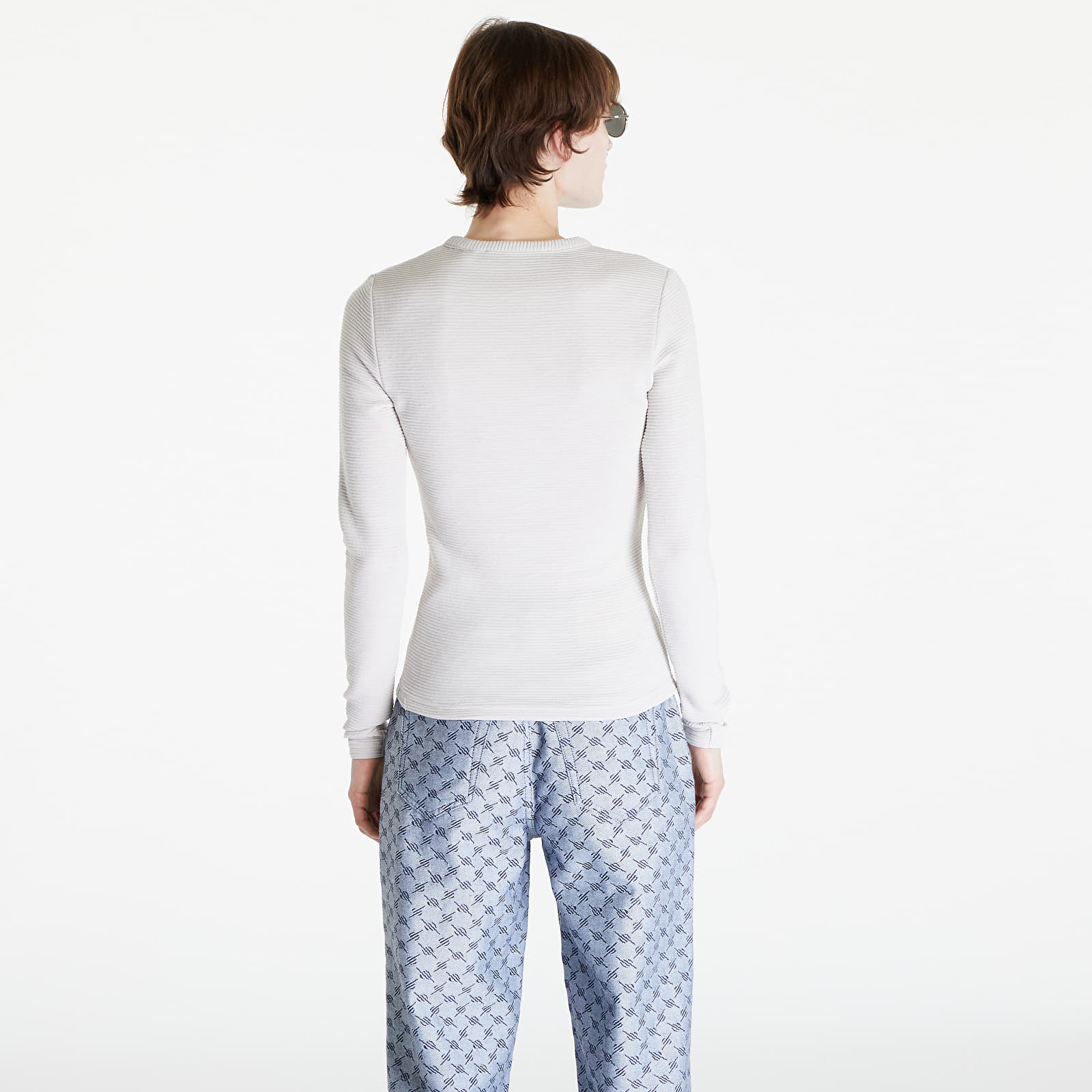 T-Shirts Daily Paper Denise Button Long Sleeve T-Shirt Moonstruck Beige