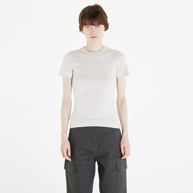 T-shirt Daily Paper Logotype Women Fitted Short Sleeve T-Shirt Moonstruck Beige