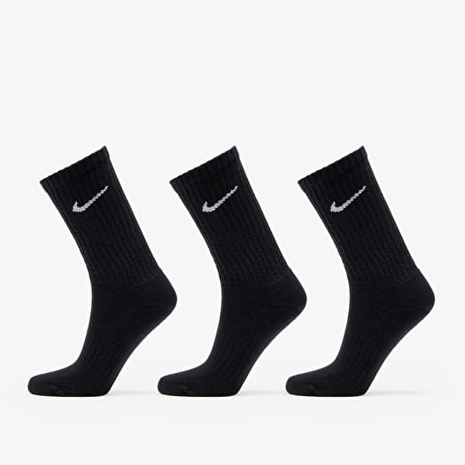 Ponožky Nike 3-Pack Cushioned Crew Socks Black