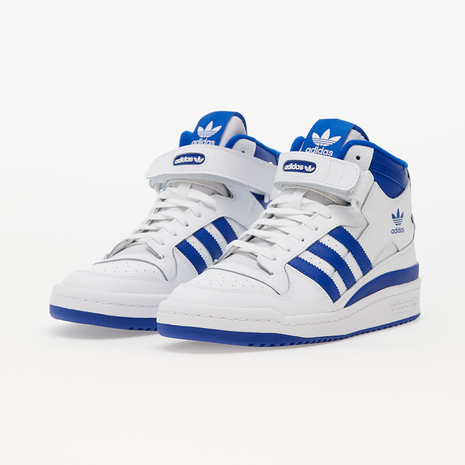 Pánske tenisky a obuv adidas Forum Mid Ftw White/ Royal Blue/ Ftw White