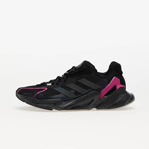 Adidas falcon core black discount shock pink