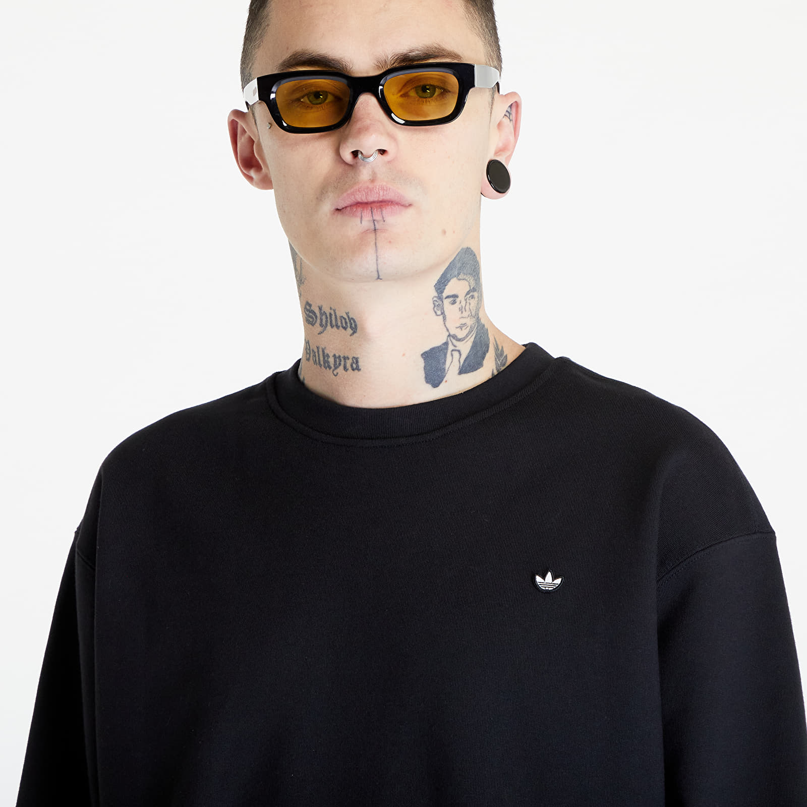 Mikiny adidas Premium Crewneck Black