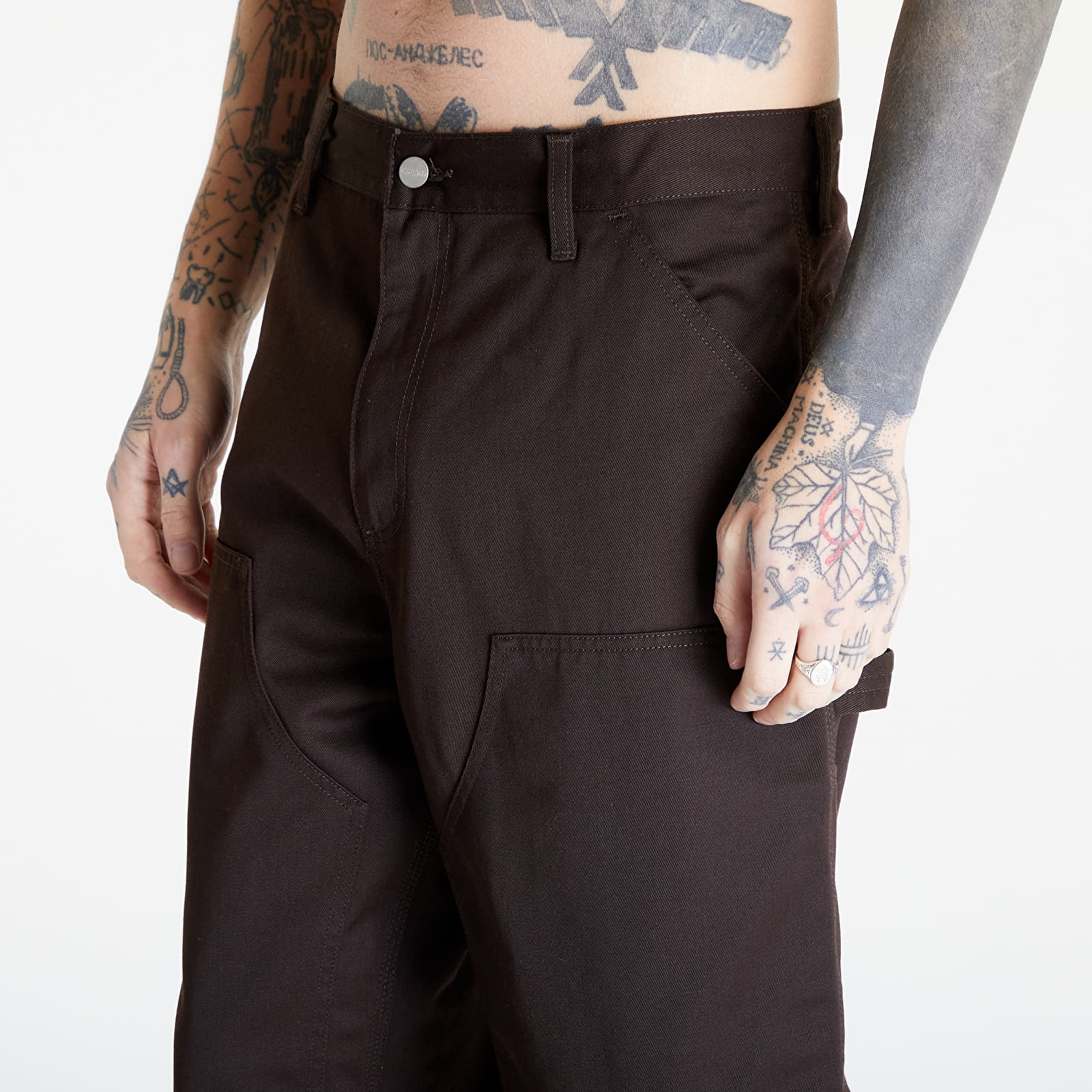 Pants Carhartt WIP Double Knee Pant UNISEX Tobacco Rinsed