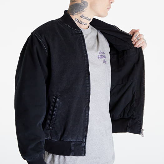 Carhartt WIP Paxon Bomber Jacket UNISEX Black/ Black Stone Washed