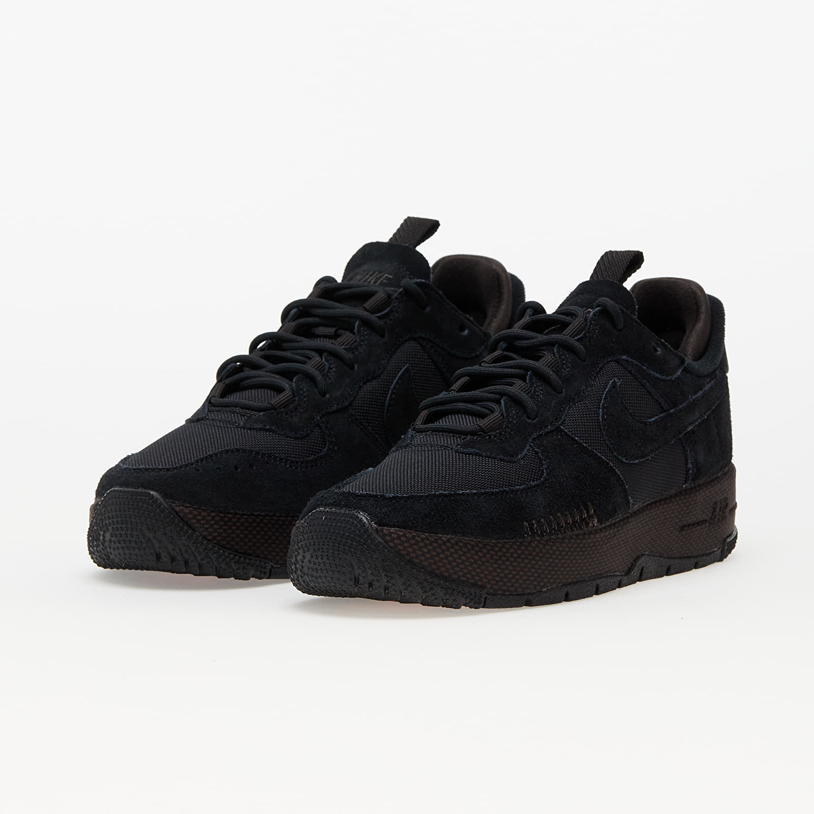 Ženske superge in čevlji Nike W Air Force 1 Wild Black/ Black-Velvet Brown-Cedar