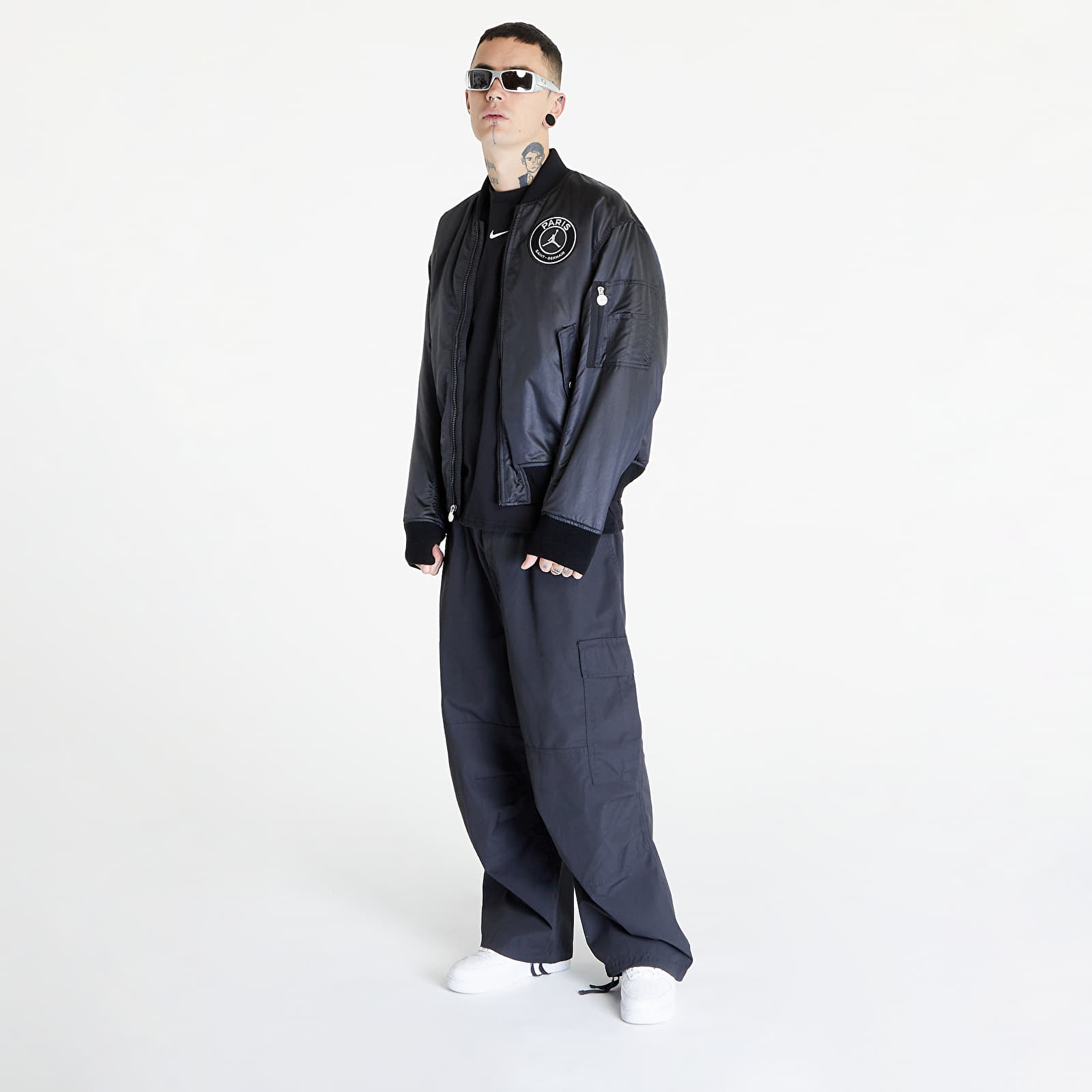 Jacken und Mäntel Jordan M J Paris Saint-Germain Ma-1 Jacket Black