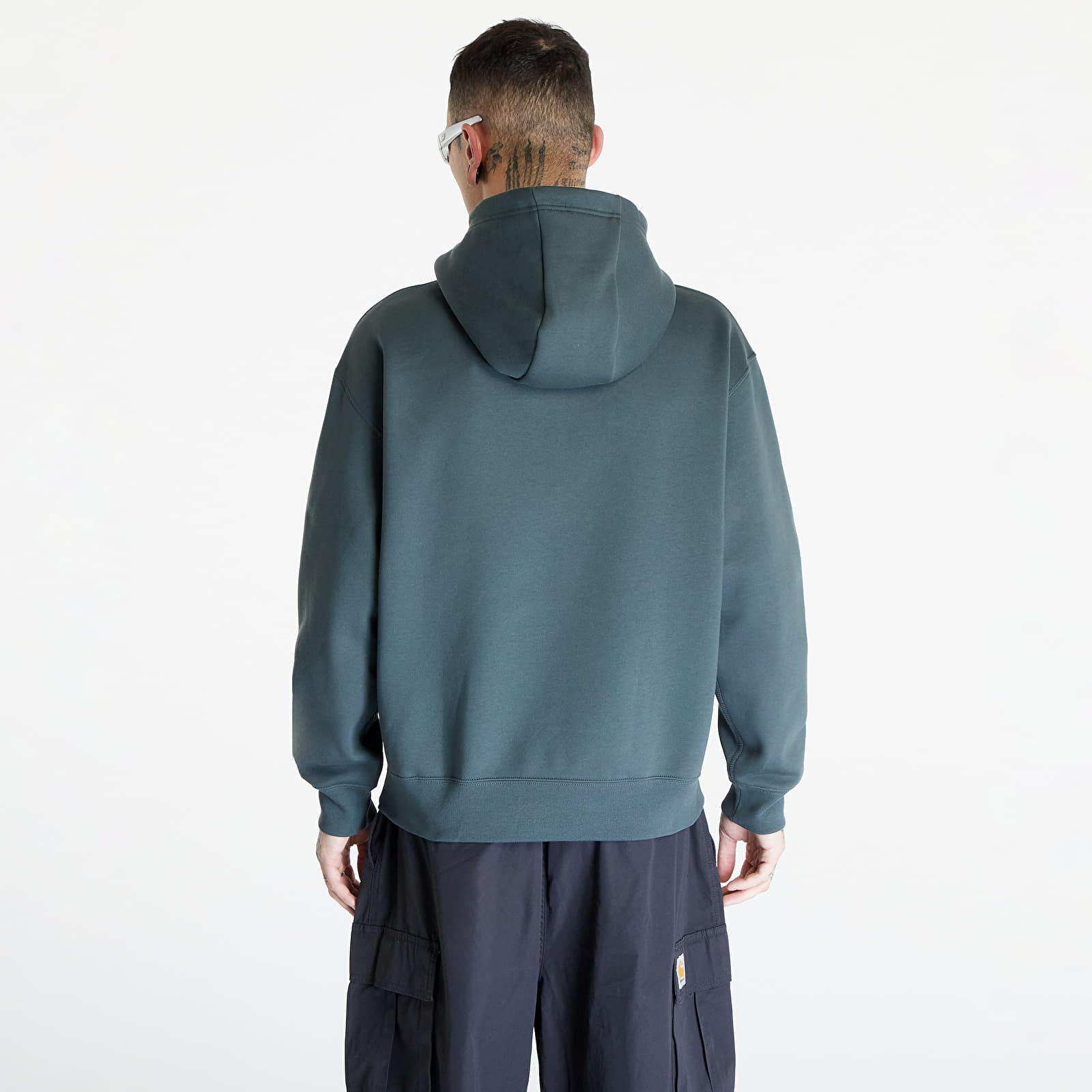 Mikiny Nike ACG Therma-FIT Fleece Pullover Hoodie UNISEX Vintage Green/ Summit White