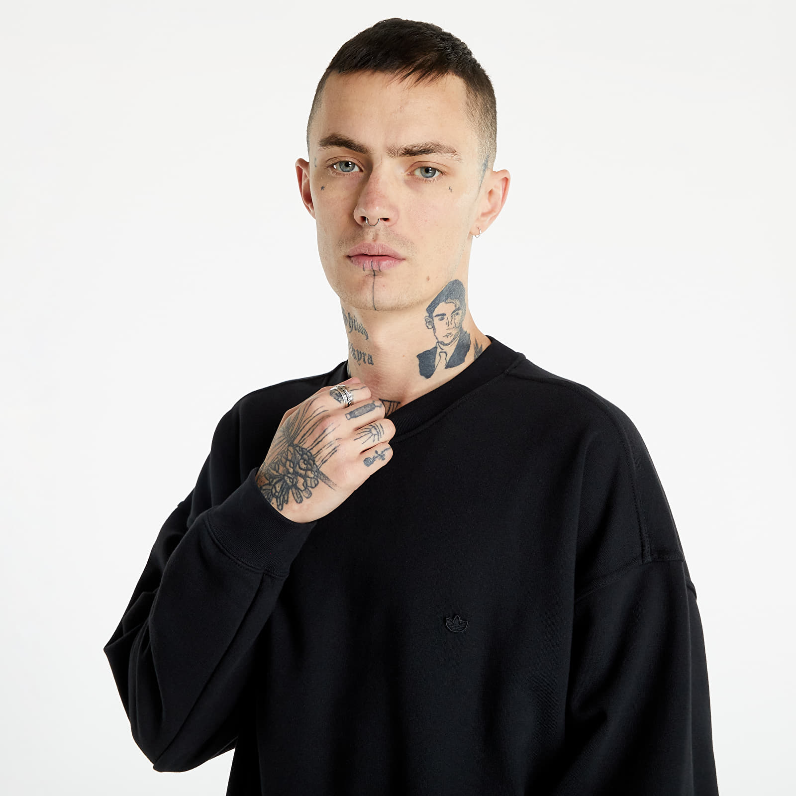 Sudaderas y Jerseys adidas Adicolor Oversized Sweatshirt Black