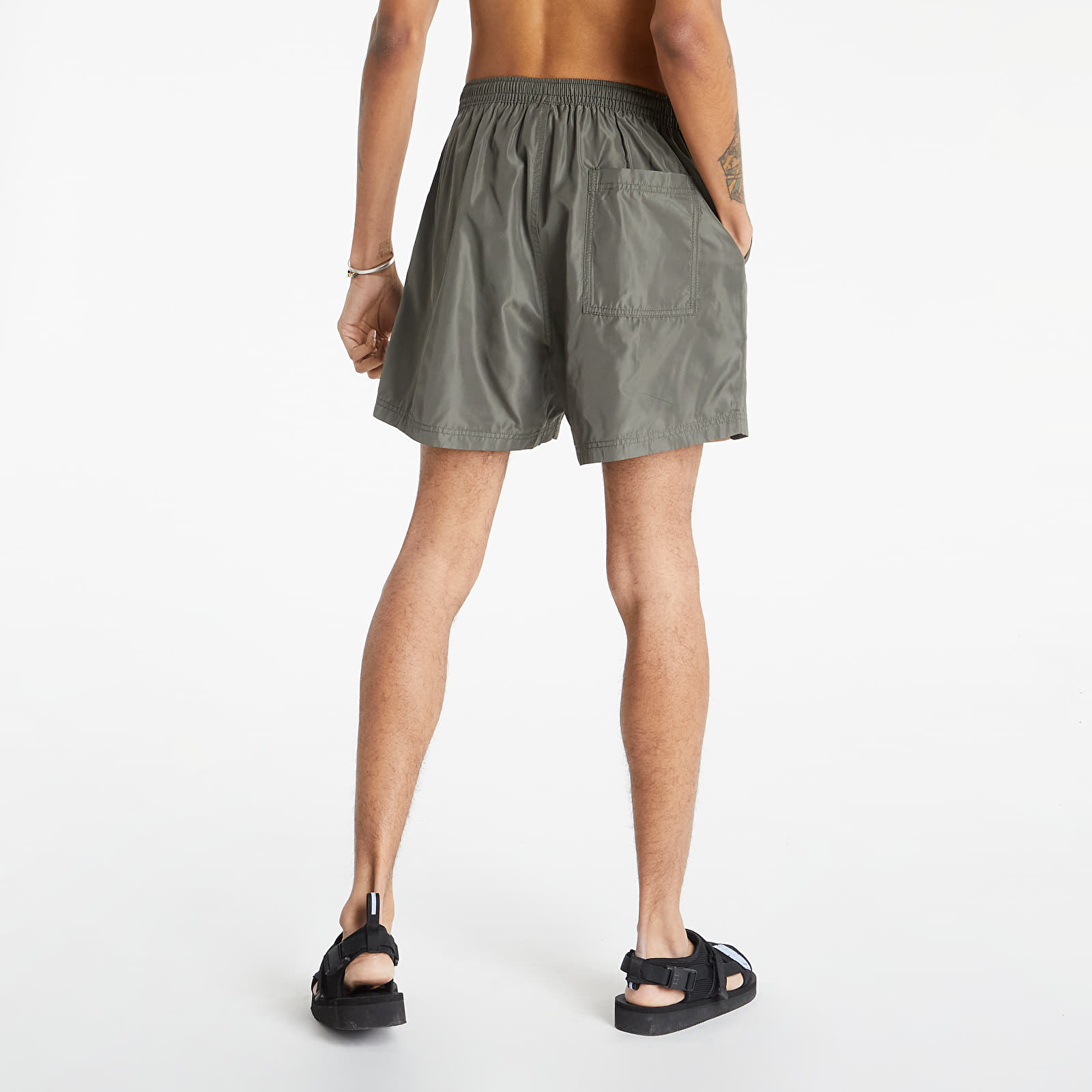 Shorts PLEASURES Storm Nylon Active Short Olive