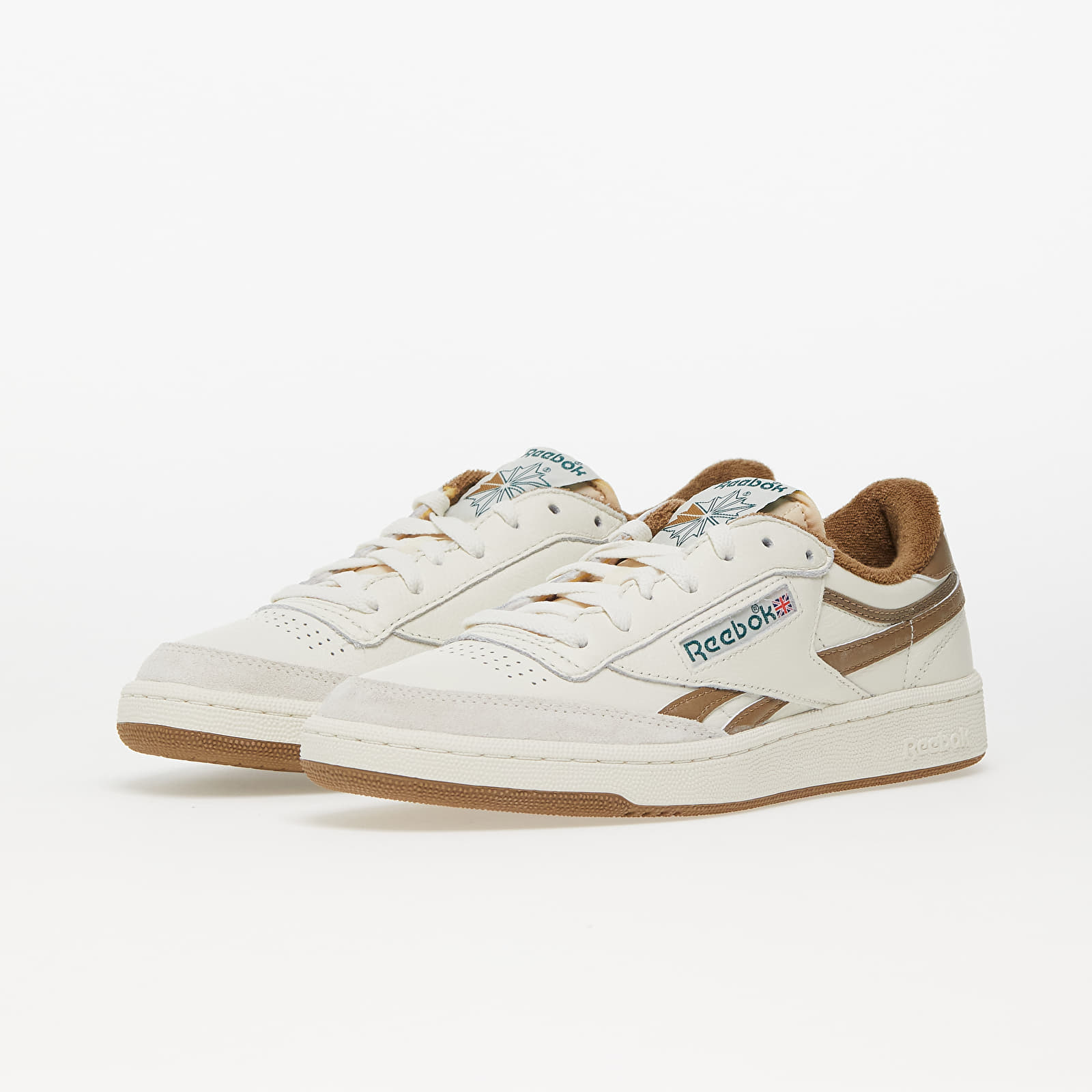 Pánské tenisky a boty Reebok Club C Revenge Vintage Vintage Chalk/ Trek Brown/ Dark Green