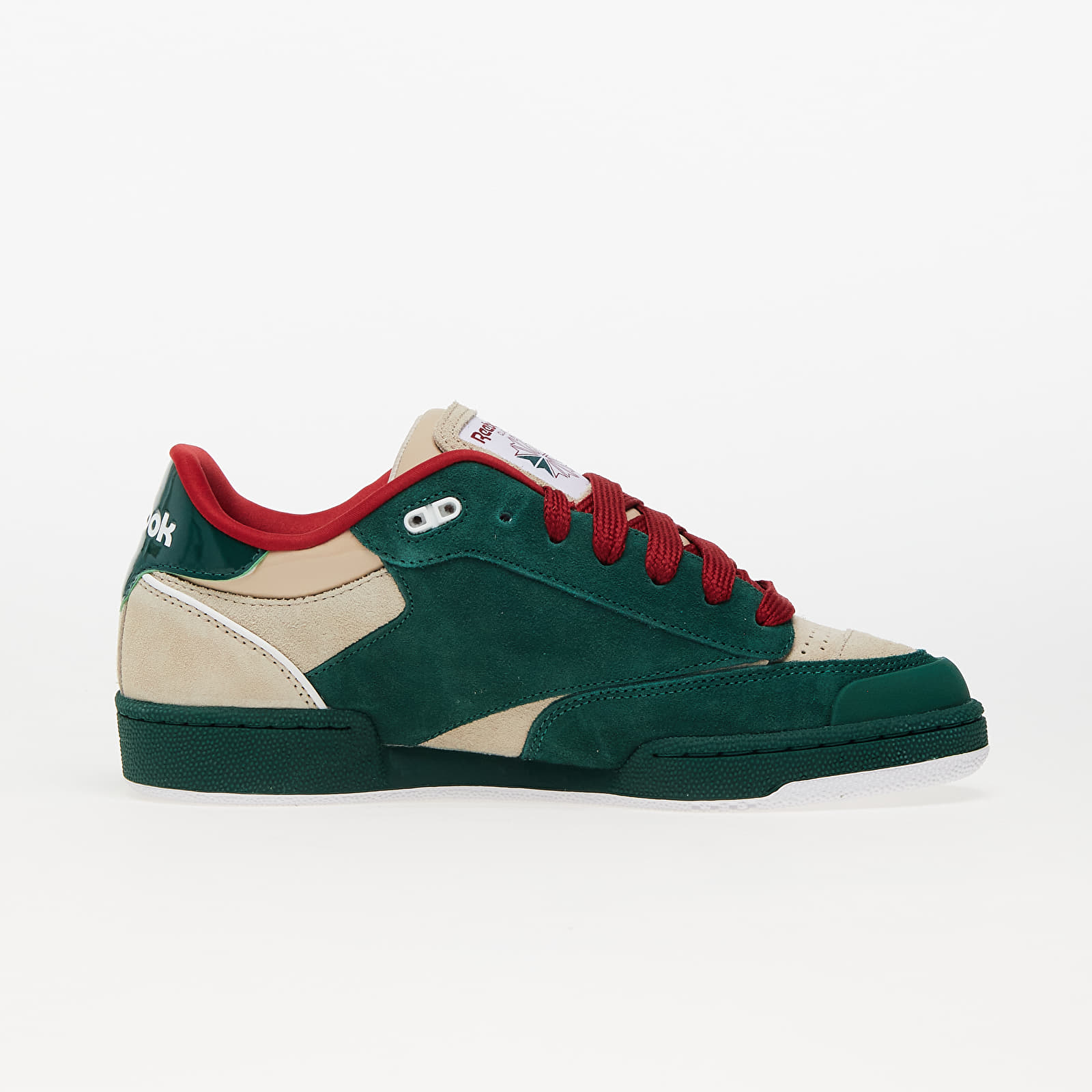 Men's sneakers and shoes Reebok Club C Bulc Dark Green/ Oat/ Clay Yellow