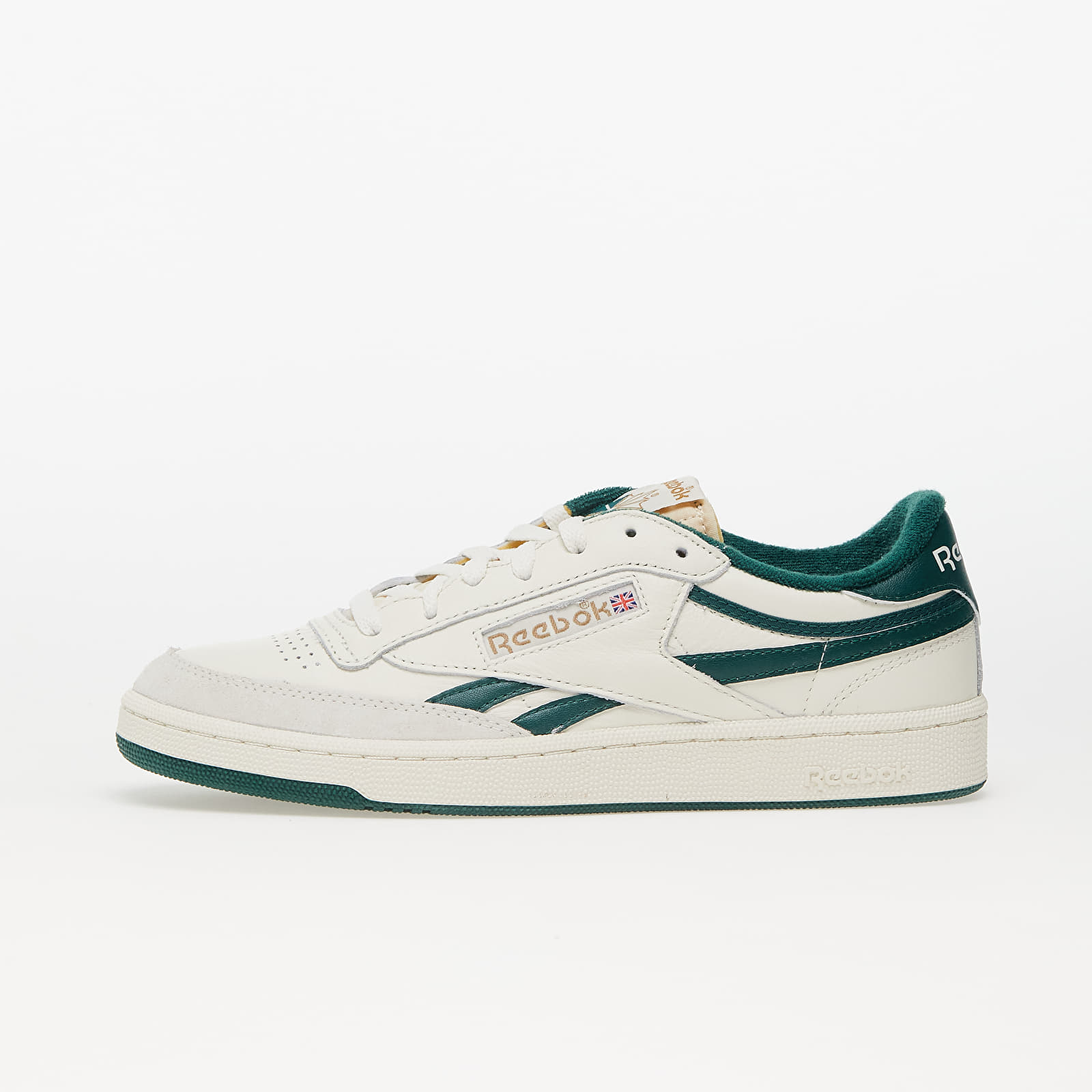 Men's sneakers and shoes Reebok Club C Revenge Vintage Vintage Chalk/ Dark Green/ Trek Brown