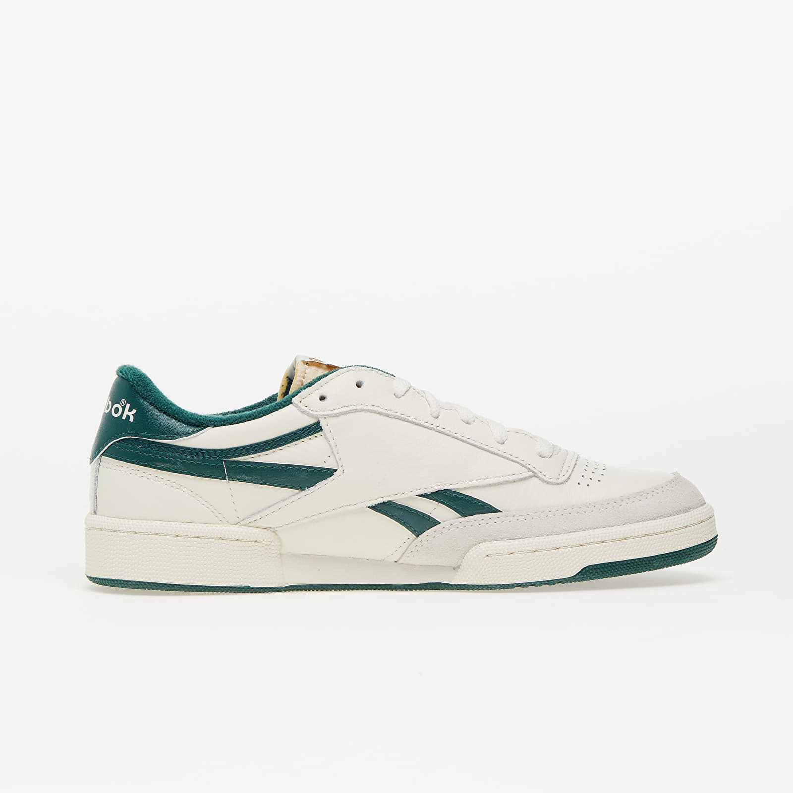 Men's sneakers and shoes Reebok Club C Revenge Vintage Vintage Chalk/ Dark Green/ Trek Brown