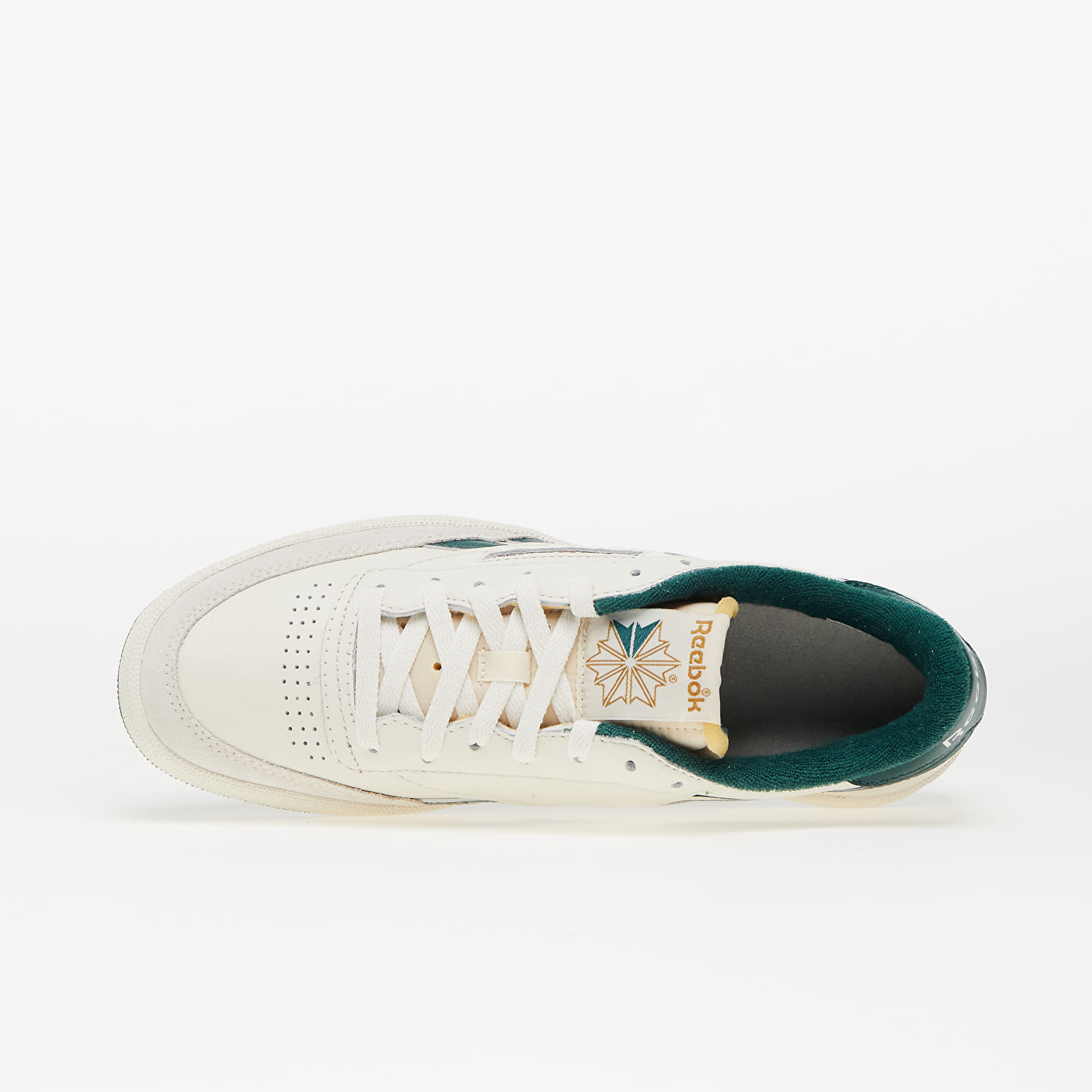 Men's sneakers and shoes Reebok Club C Revenge Vintage Vintage Chalk/ Dark Green/ Trek Brown