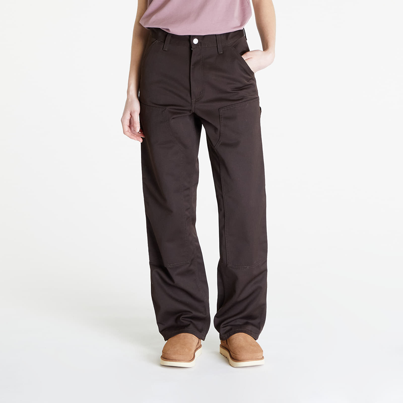 Pants Carhartt WIP Double Knee Pant UNISEX Tobacco Rinsed
