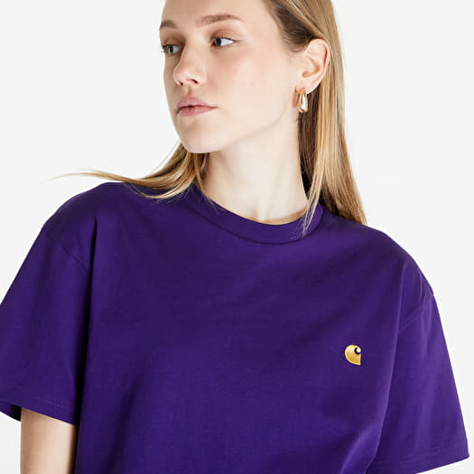 T shirts Carhartt WIP S S Chase T Shirt UNISEX Tyrian Gold Queens