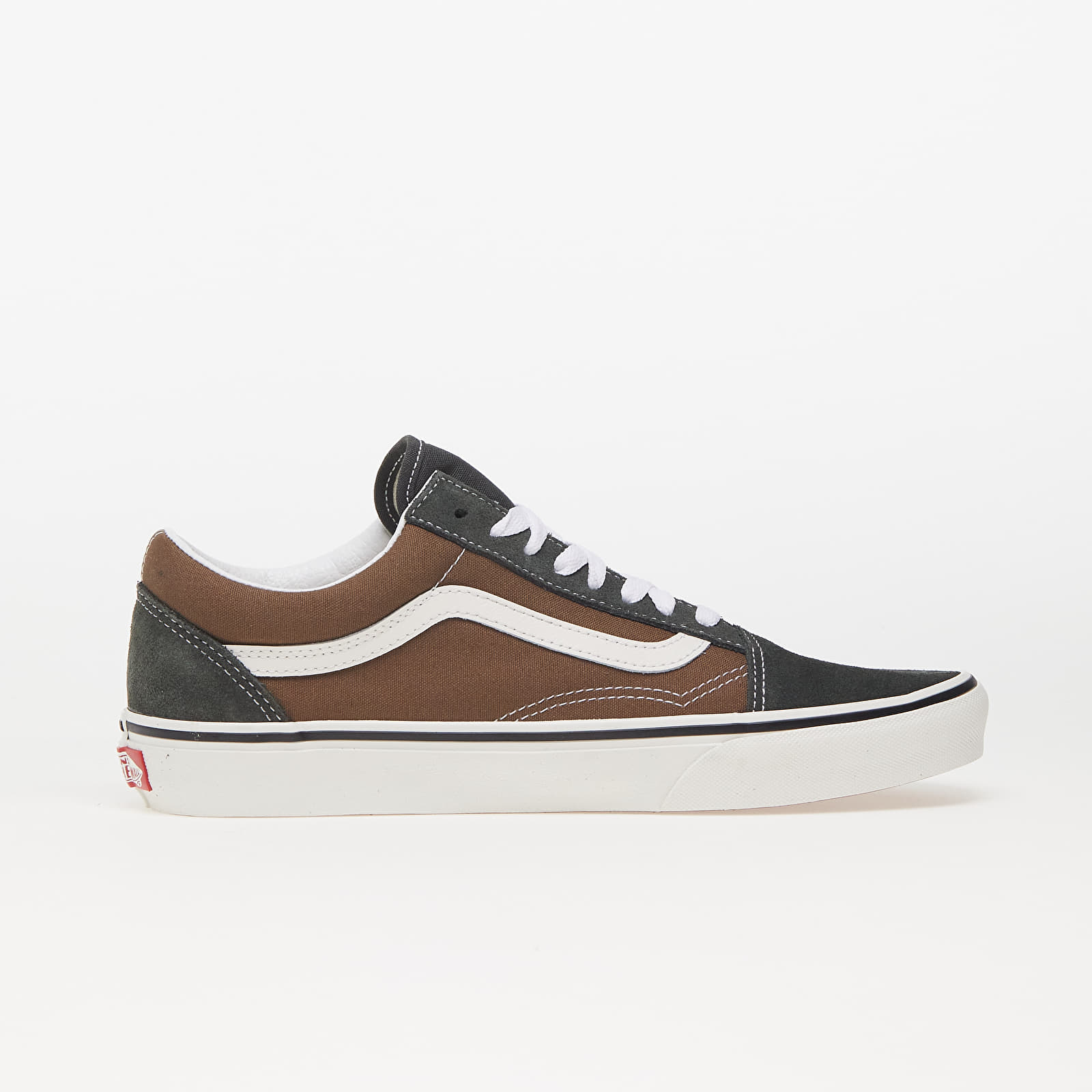 Men's sneakers and shoes Vans Old Skool Canvas/ Suede Pop Brown/ Multi