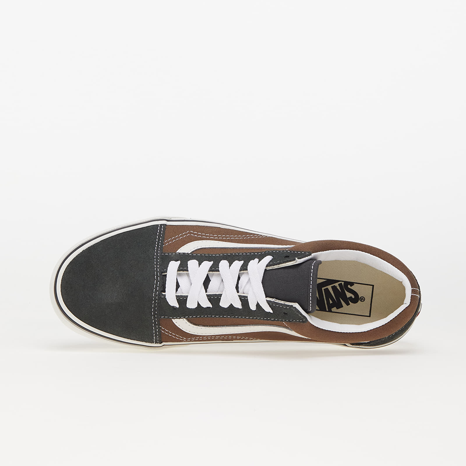 Turnschuhe und Schuhe für Männer Vans Old Skool Canvas/ Suede Pop Brown/ Multi