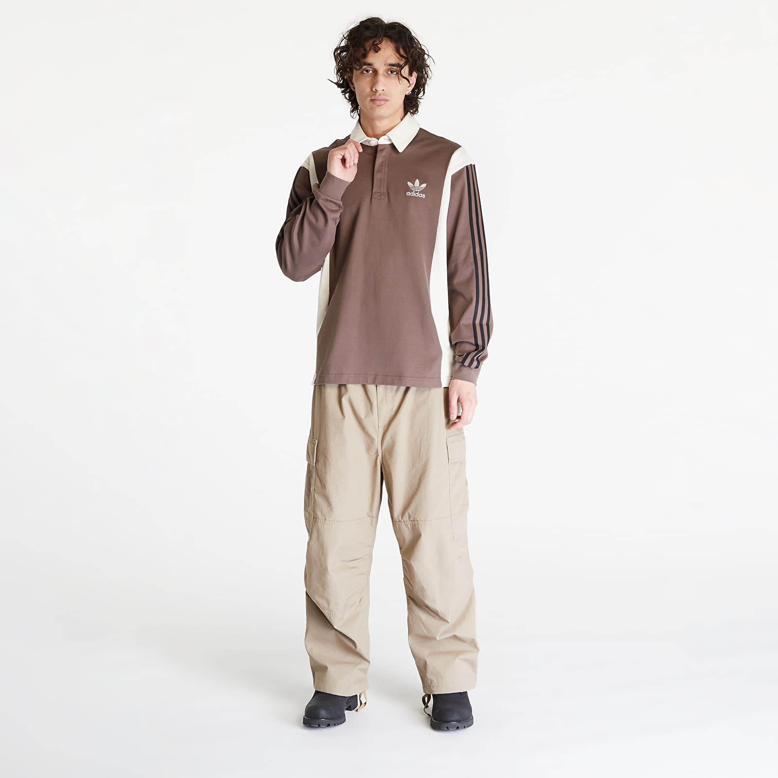 Trička adidas Rugby Polo Shirt Earth Strata