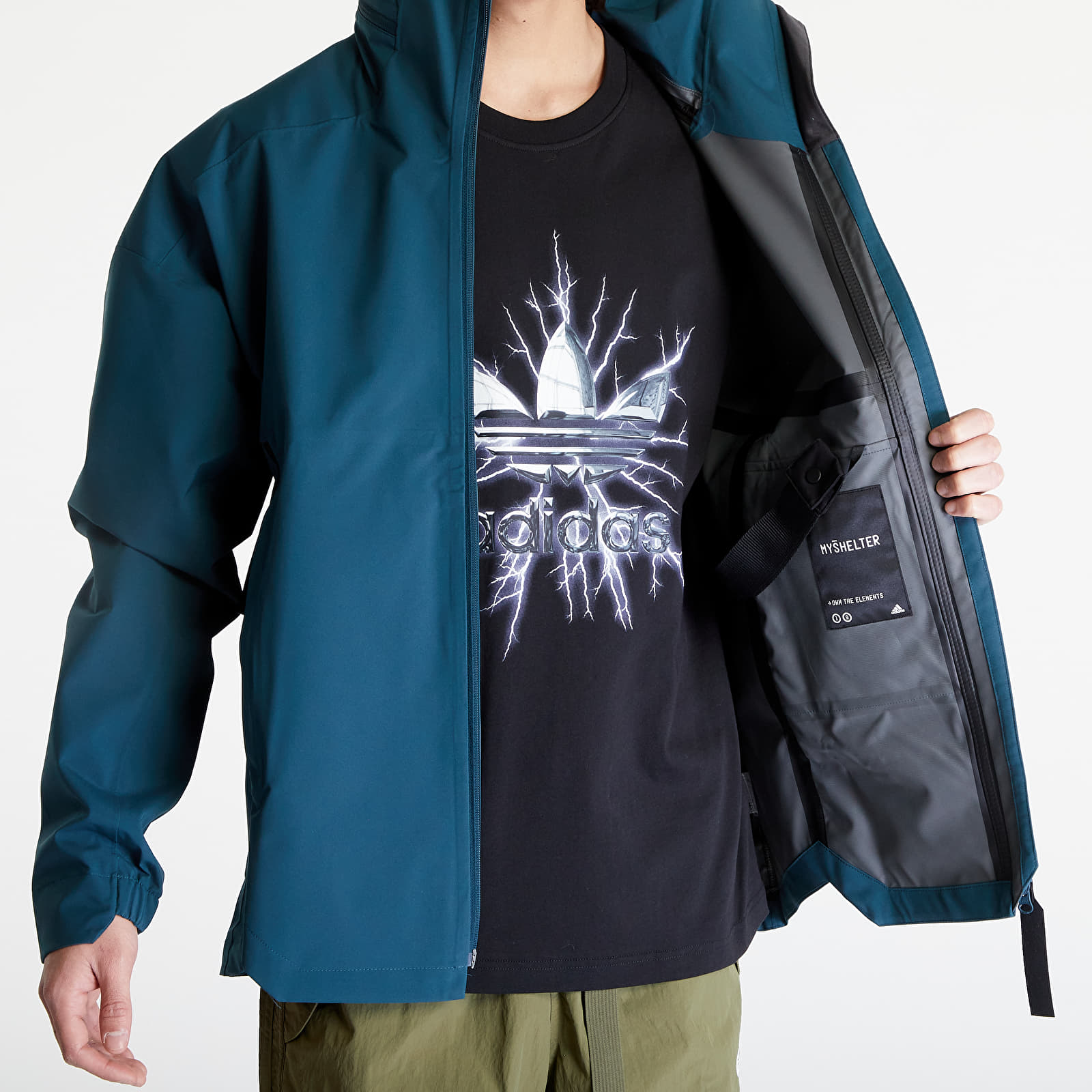 Pláštenky adidas Myshelter RAIN.RDY Jacket Arctic Night