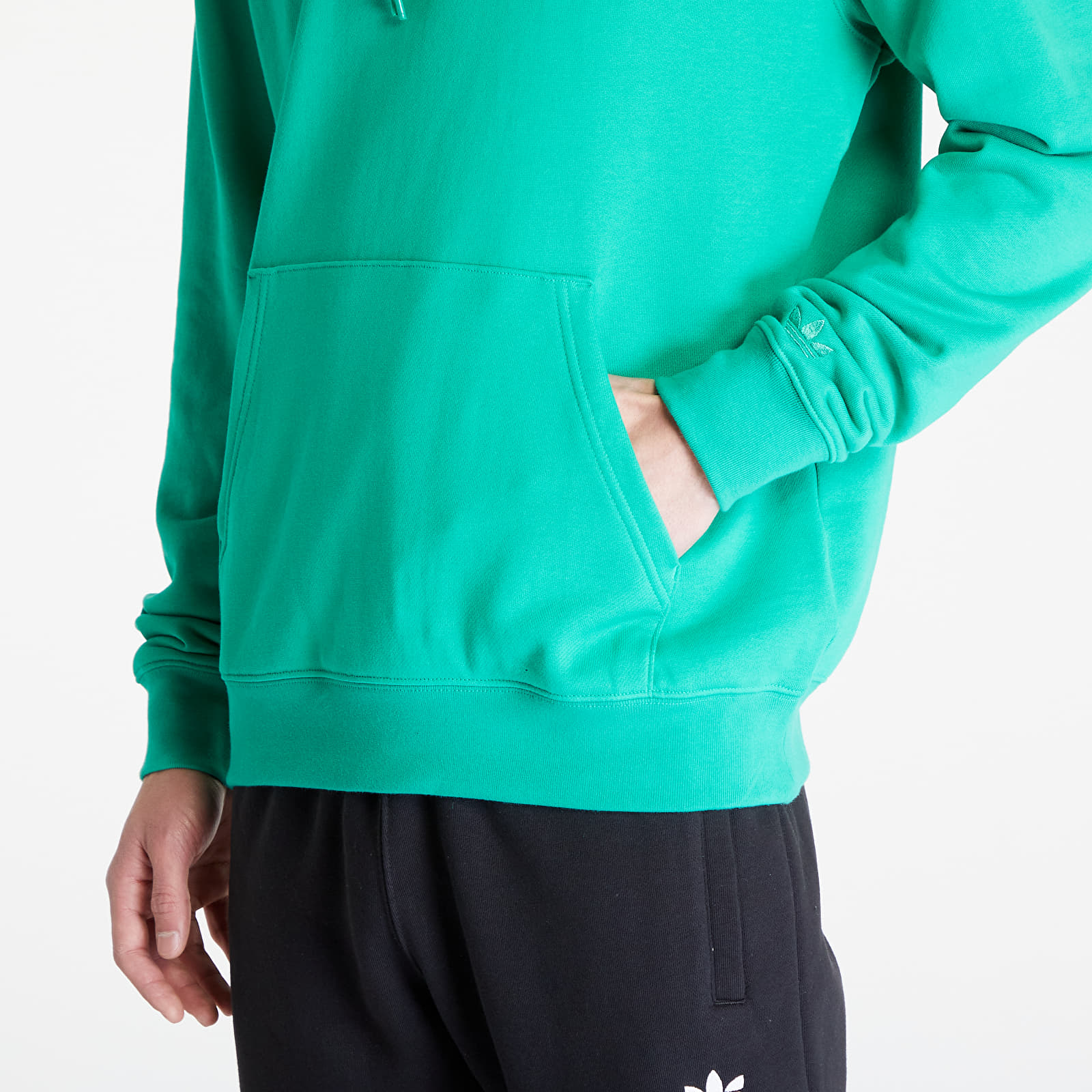 Hoodies och sweatshirts adidas Originals Trefoil Hoodie Semi Screaming Green