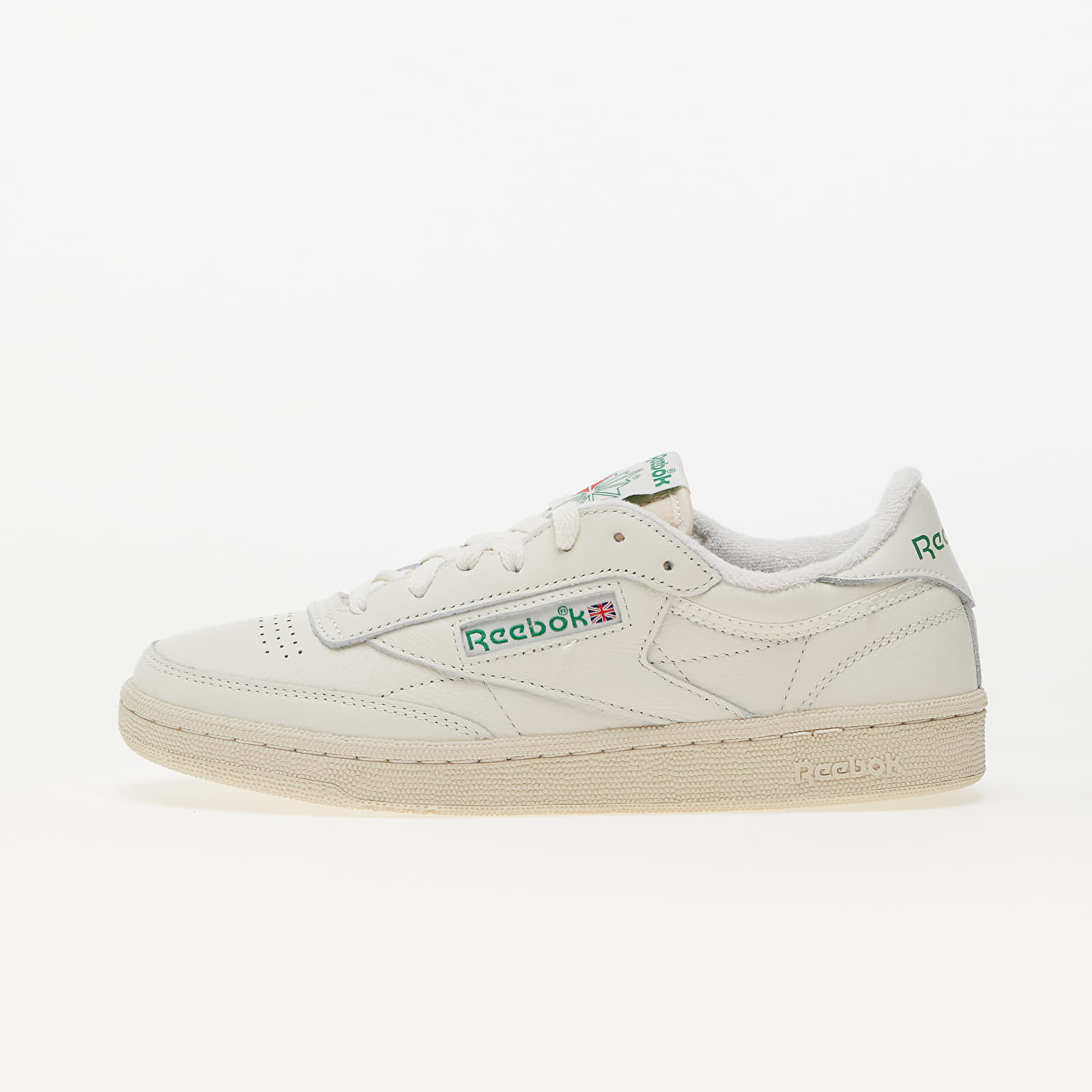 Women's sneakers and shoes Reebok Club C 85 Vintage Chalk/ Alabaster/ Glen Green