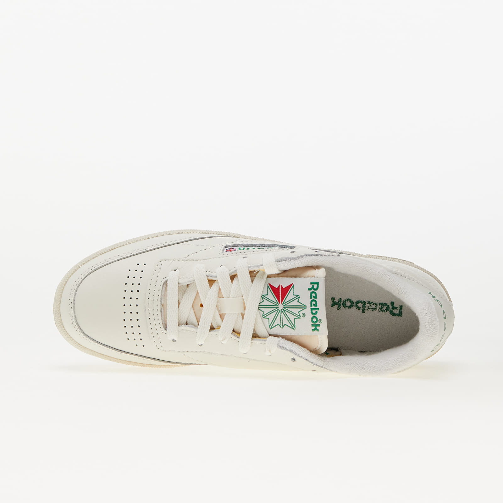 Women's sneakers and shoes Reebok Club C 85 Vintage Chalk/ Alabaster/ Glen Green