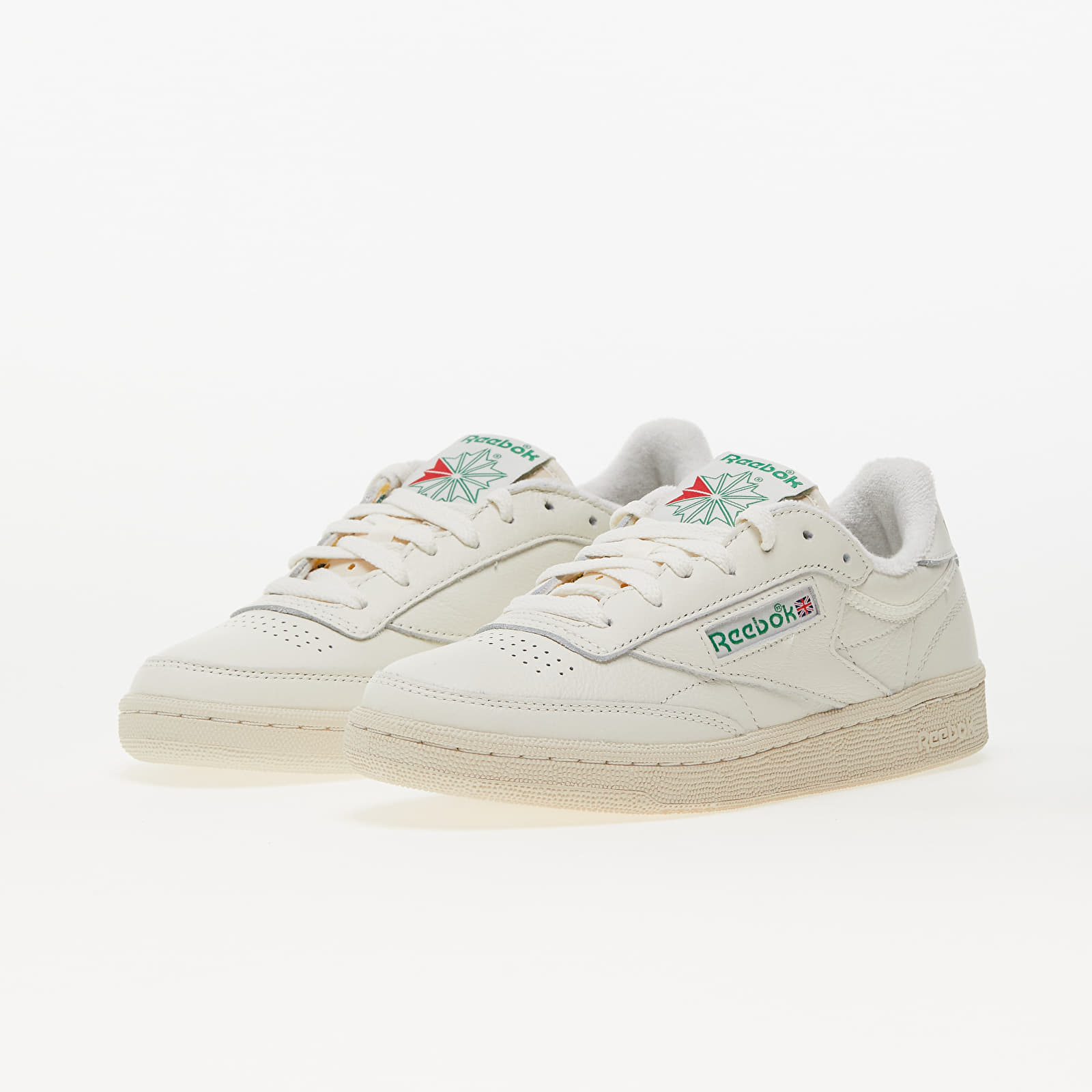 Women's sneakers and shoes Reebok Club C 85 Vintage Chalk/ Alabaster/ Glen Green